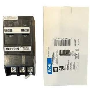 Eaton Brn260Gf 2 Pole 60 Amp 120/240 V Br Gfci Circuit Breaker Replaces Gftcb260