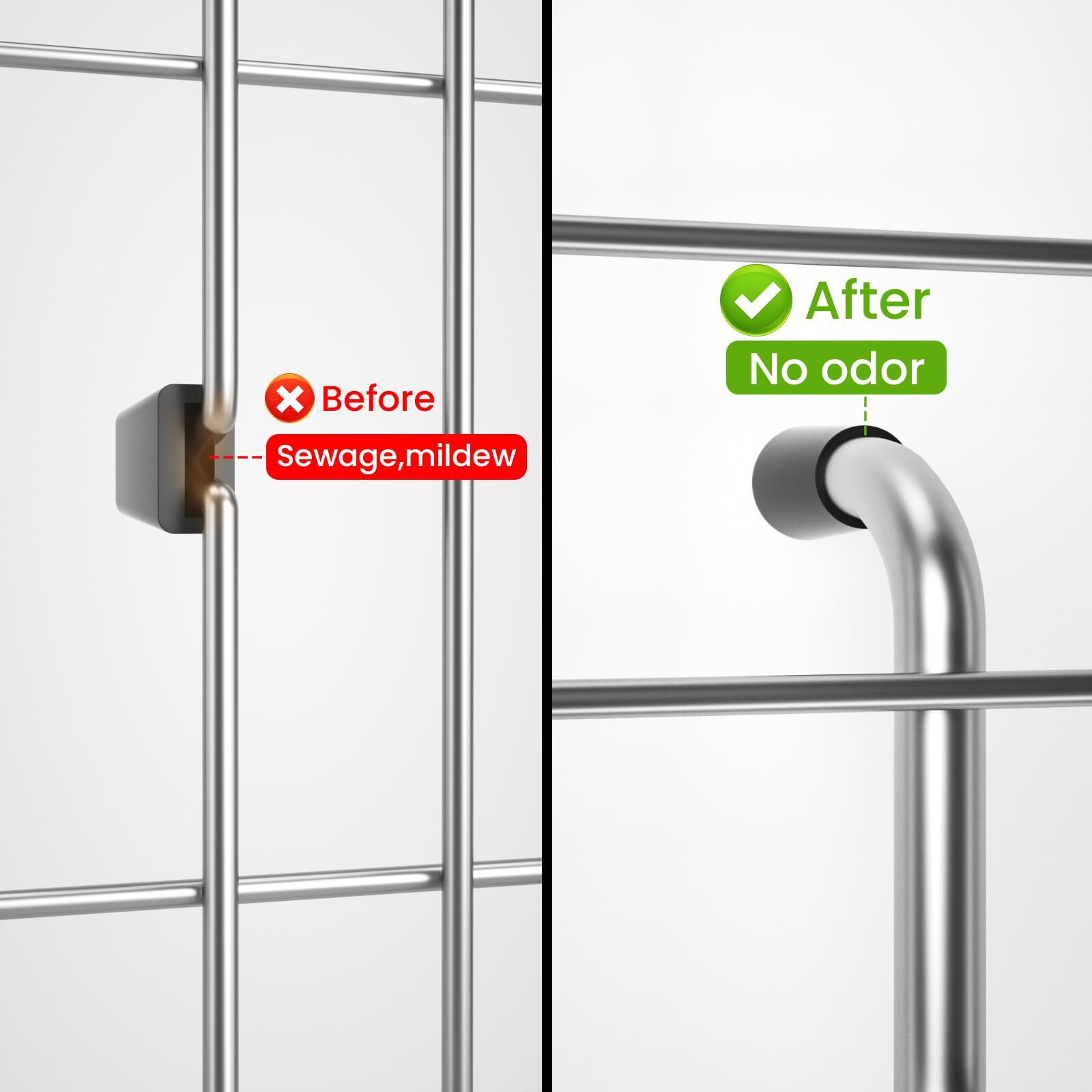 Sink Protector Grid 26-1/16"" X 14-1/16""  Rear Drain With Corner Radius 3-1/2""  304 Stainless Steel Material (Centered Drain) For Single Bowl Kitchen Sink