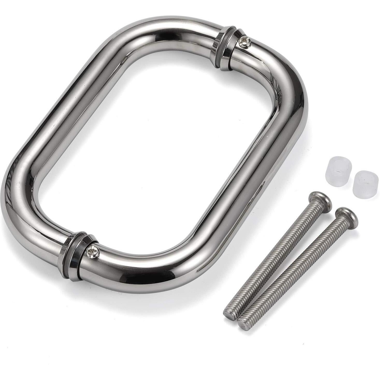 Bluenathxrpr 6"" Glass Door Handle Shower Door Handle Made Of Back To Back Stainless Steel