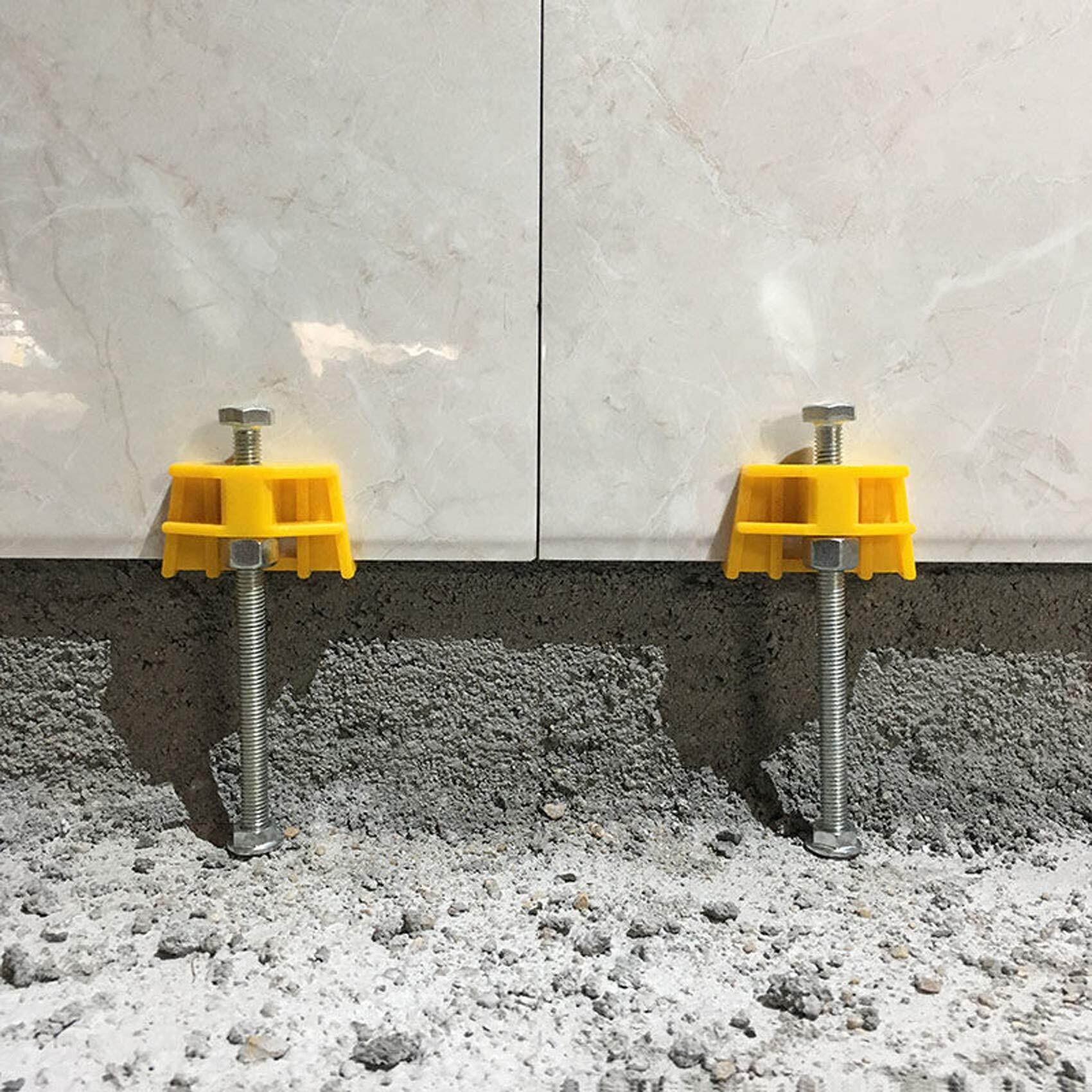 10 Packs Wall Tile Leveling Apparatuses Portable Tile Lifting Tool Adjustable Height Locator For Building Walls & Floors  Doors And Cabinet