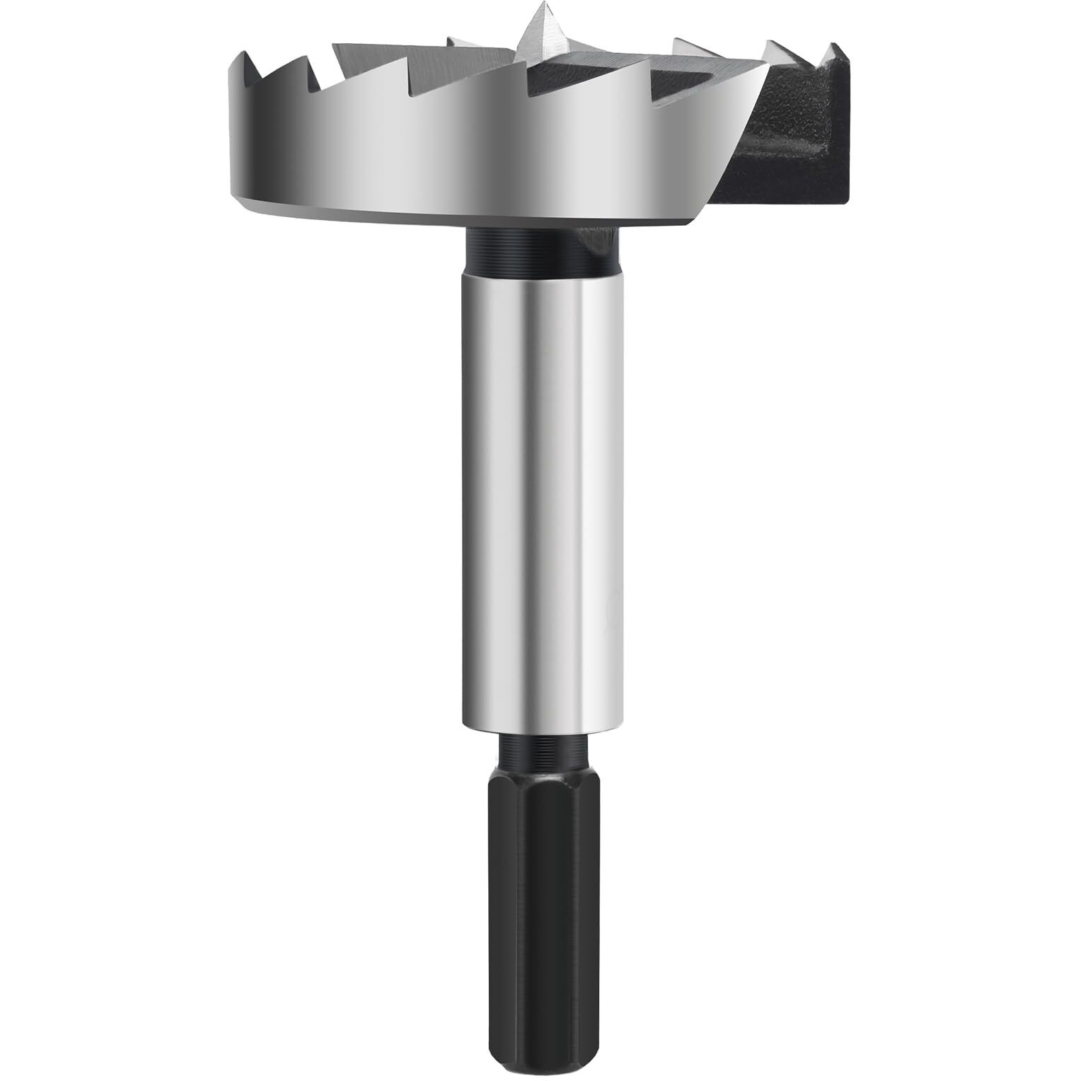 Nibblax 2 Inch Forstner Drill Bit For Woodworking  2"" Forstner Bit Wood Drill Bits For Holes  Hinge Cutter For Hard Wood  Plastic  Plywood Hex Shank