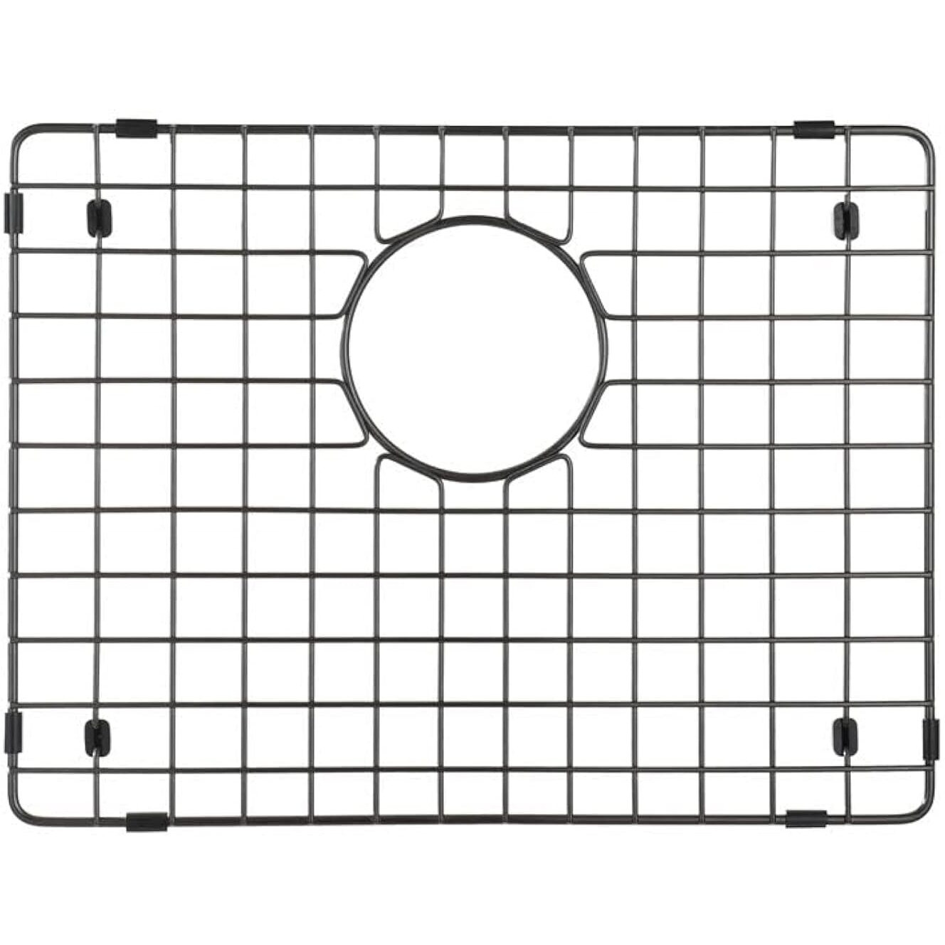 Starstar Sinks Protector Matte Black 304 Stainless Steel Kitchen Sink Bottom Grid  Rack (15 Length X 13 Width)