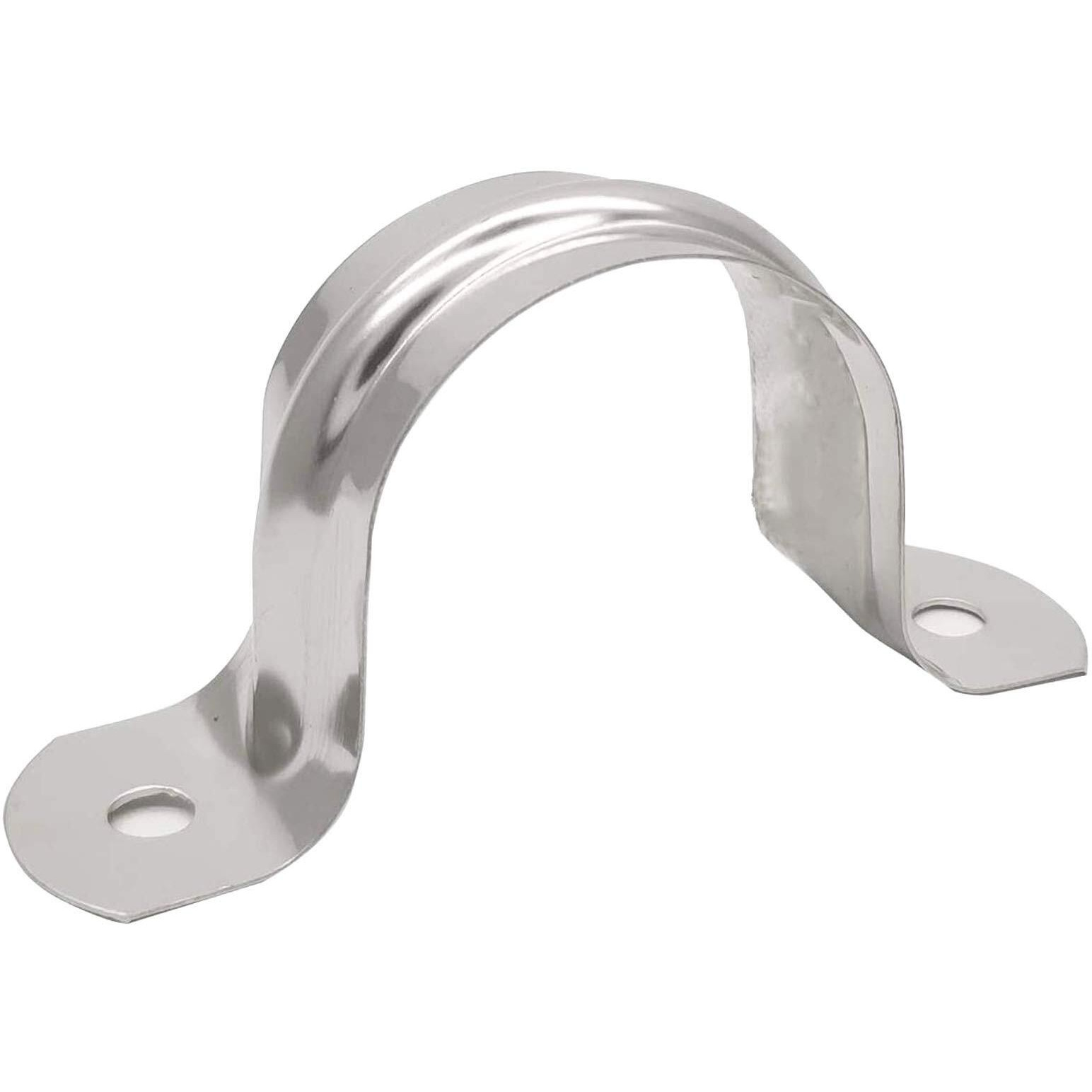 Sdy 20 Pcs 1.2"" Stainless Steel Pipe Strap  U Bracket  Heavy Duty Pipe Clamp (40Mm)