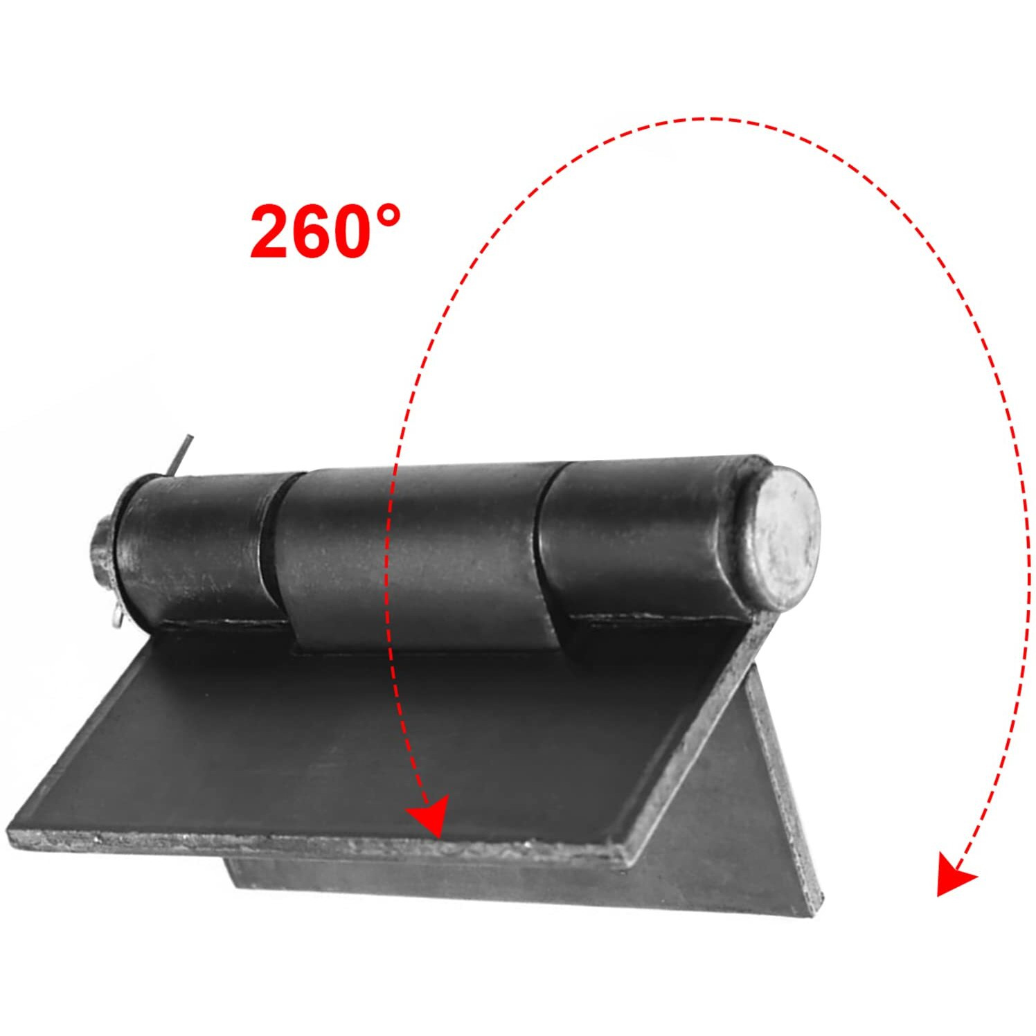 Mountain_Ark 2 Pack 7-1/4"" X 6-1/2"" Heavy Duty Weldable Hinges  Steel Weld On Butt Hinges For Trailer Gate