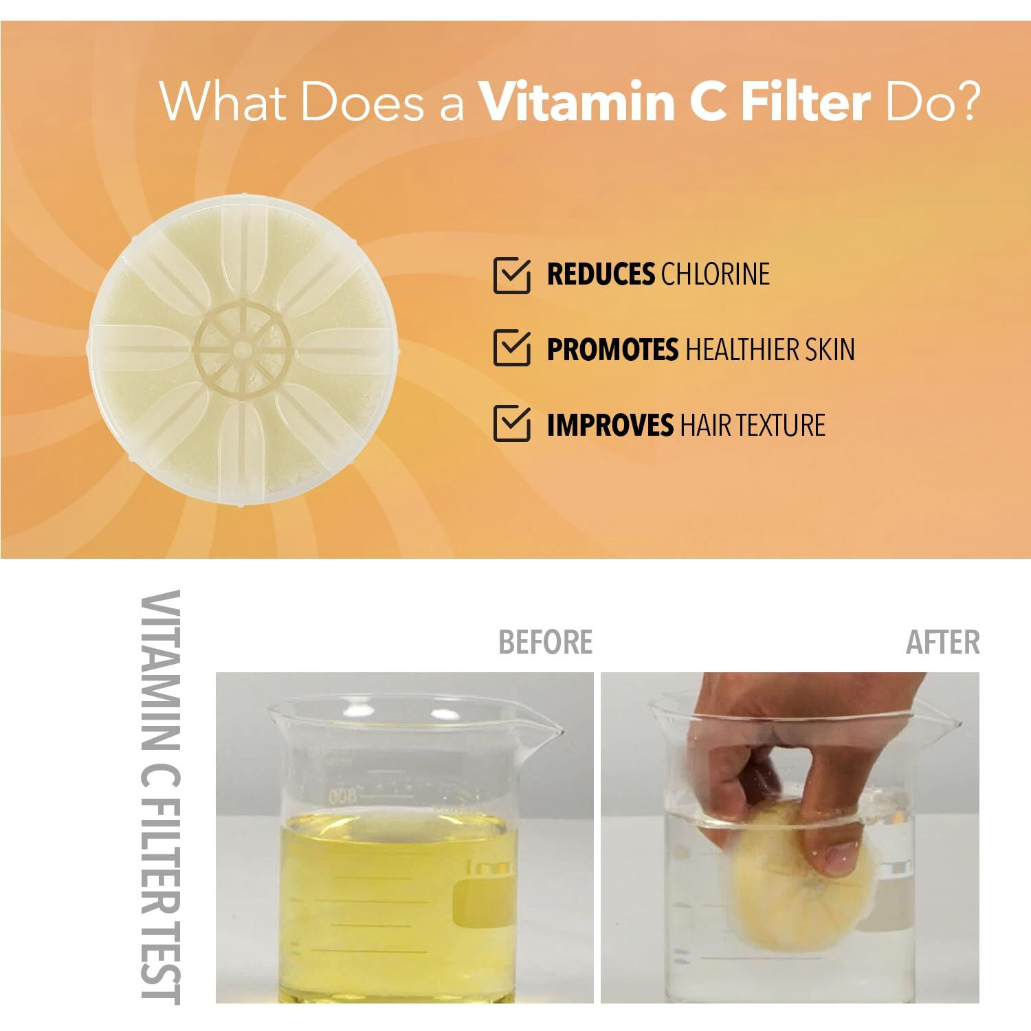 Barumi Pluo Handheld Filtered Shower Head - Gold | Vitamin C Filter For Healthy Skin & Hair | High Pressure Soft Spray | Dual Filtration Removes Chlorine & Impurities | Gentle Shower For Pets