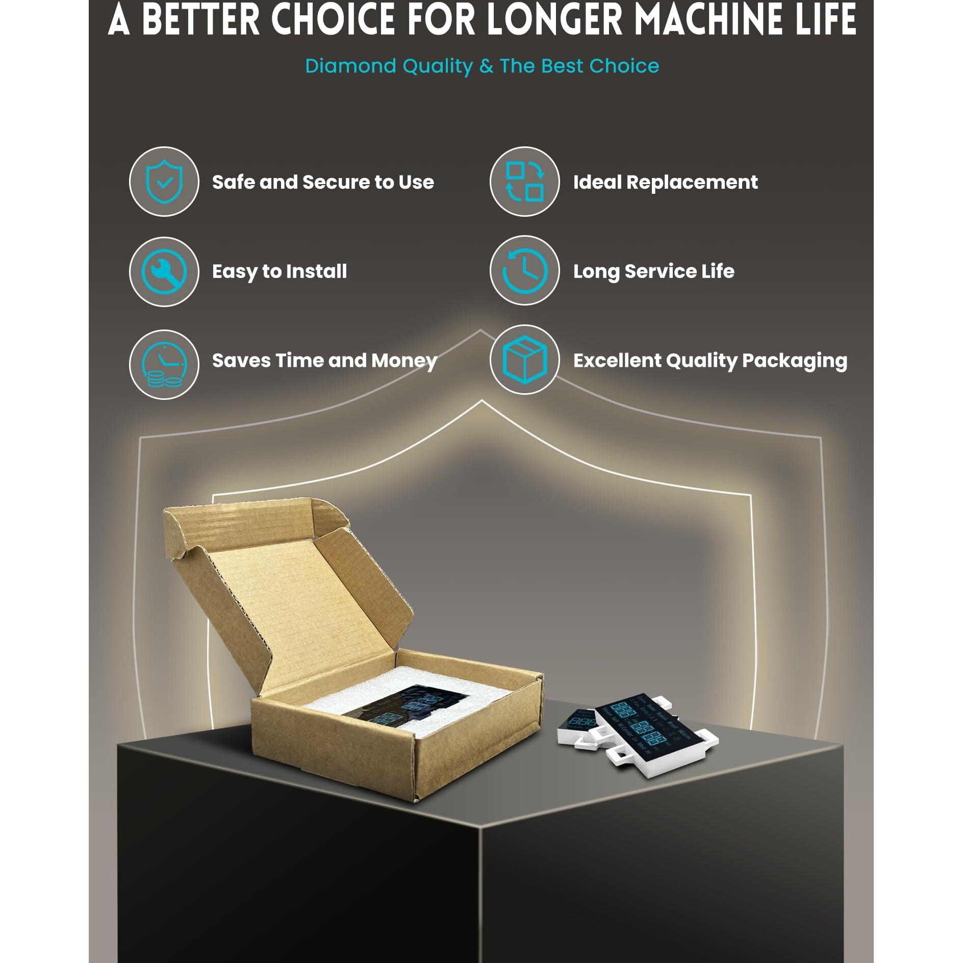 Propart Brand New Dg07-01005A Led Display Board  Compatible With Samsung Electric Range - Oven/Stove  Better Than Oem Quality  Fits Model Ne59R6631Ss Ne59N6630Ss Ne59R6631St Ne59R6631Sg Ne59N6630Sg