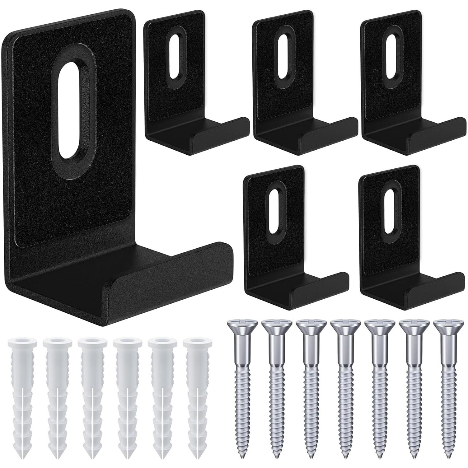 Bagteck 6Pcs Metal Mirror Clips 3/4 Wide Channel Mirror Hanger Clip Large Heavy Retainer Clips For Mirrors With Screw Mirror Clips For Wall Mounting Frameless Mirror Billboard Displays Tile Display