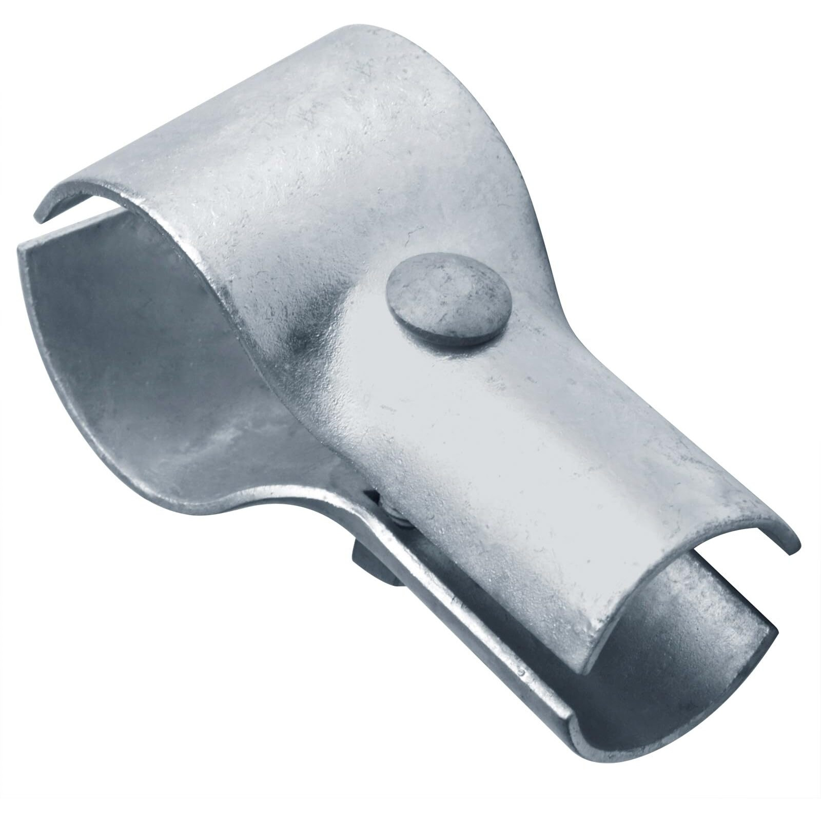 Ottff 6 Pack End Rail Pipe Clamps 2 1/2""(2-3/8"" Od) X 1 5/8""  T Connector For Chain Link Fence