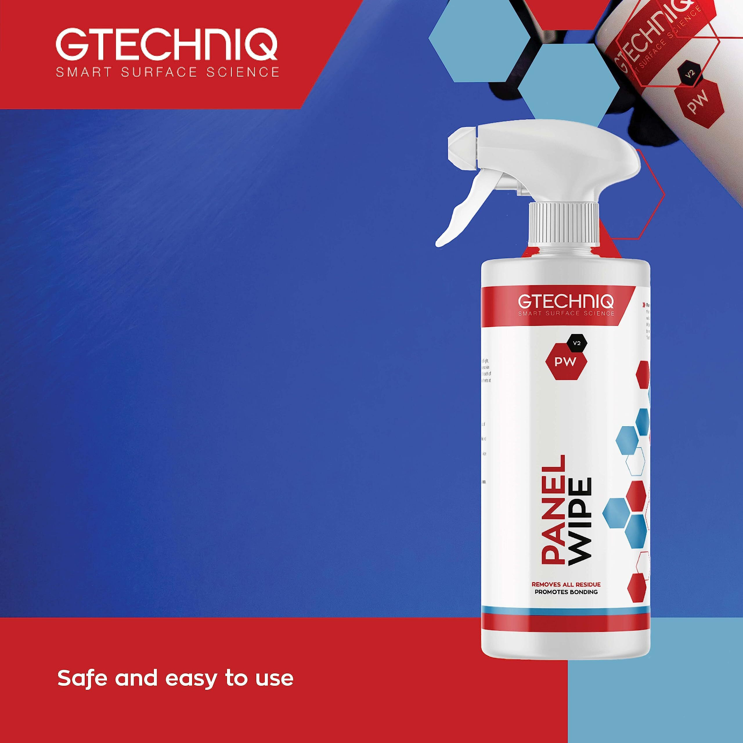 Gtechniq Panel Wipe For Car Cleaning  Pre-Sealant Car Cleaner For Polish Residue  Fragrance-Free  Transparent  250Ml