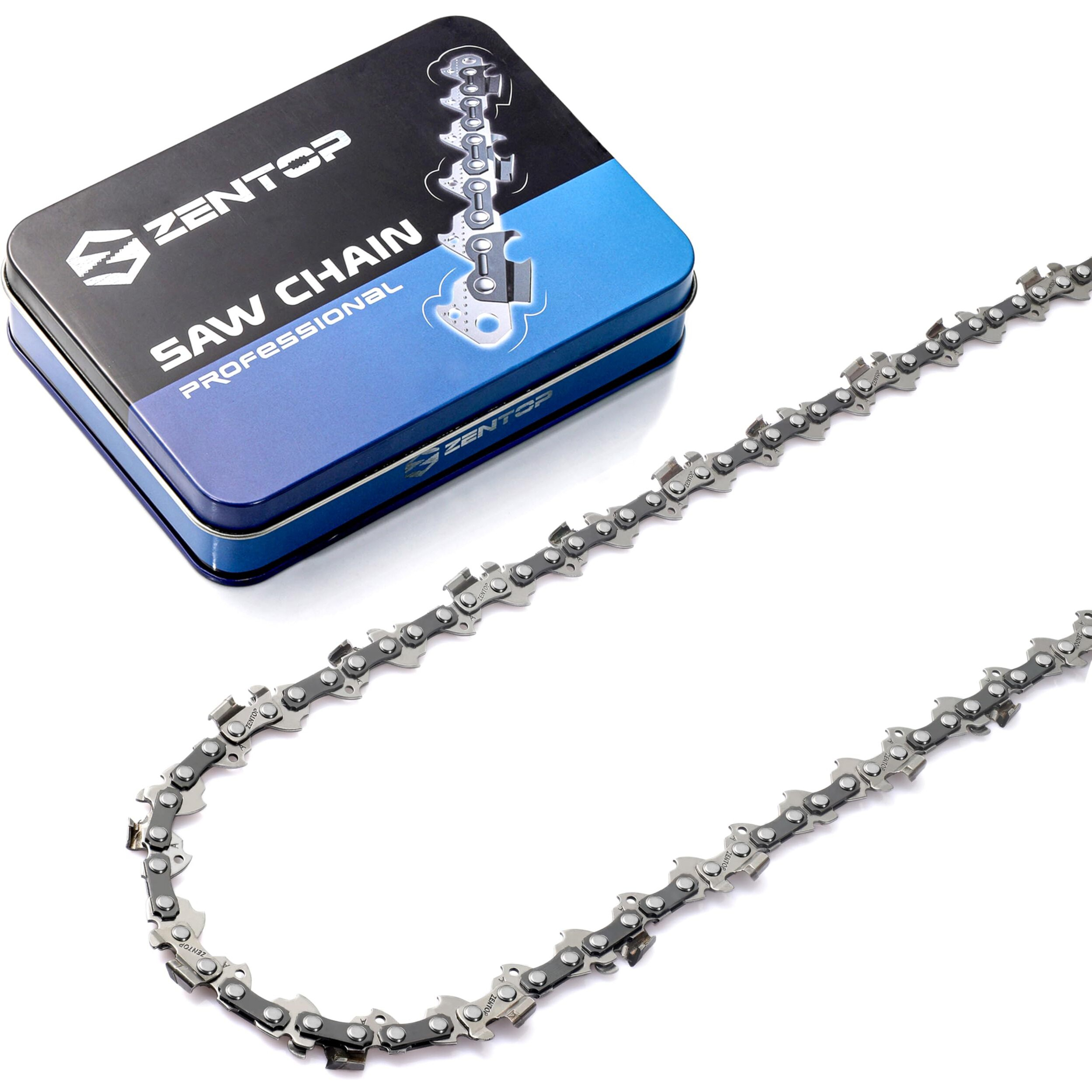 Zentop Carbide Chainsaw Chain 16 Inch  .043"" Gauge  3/8"" Lp Pitch  55 Drive Links  Fits Stihl Ms170  Ms171  Ms180C And More- 61Pmm355  R55  1 Pack