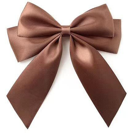 Yycraft 4 Inch Wide Satin Ribbon Satin Fabric Spool For Grand Opening Cutting Ceremony Wedding Birthday Party Decoration Gift Craft (22 Yards Brown)