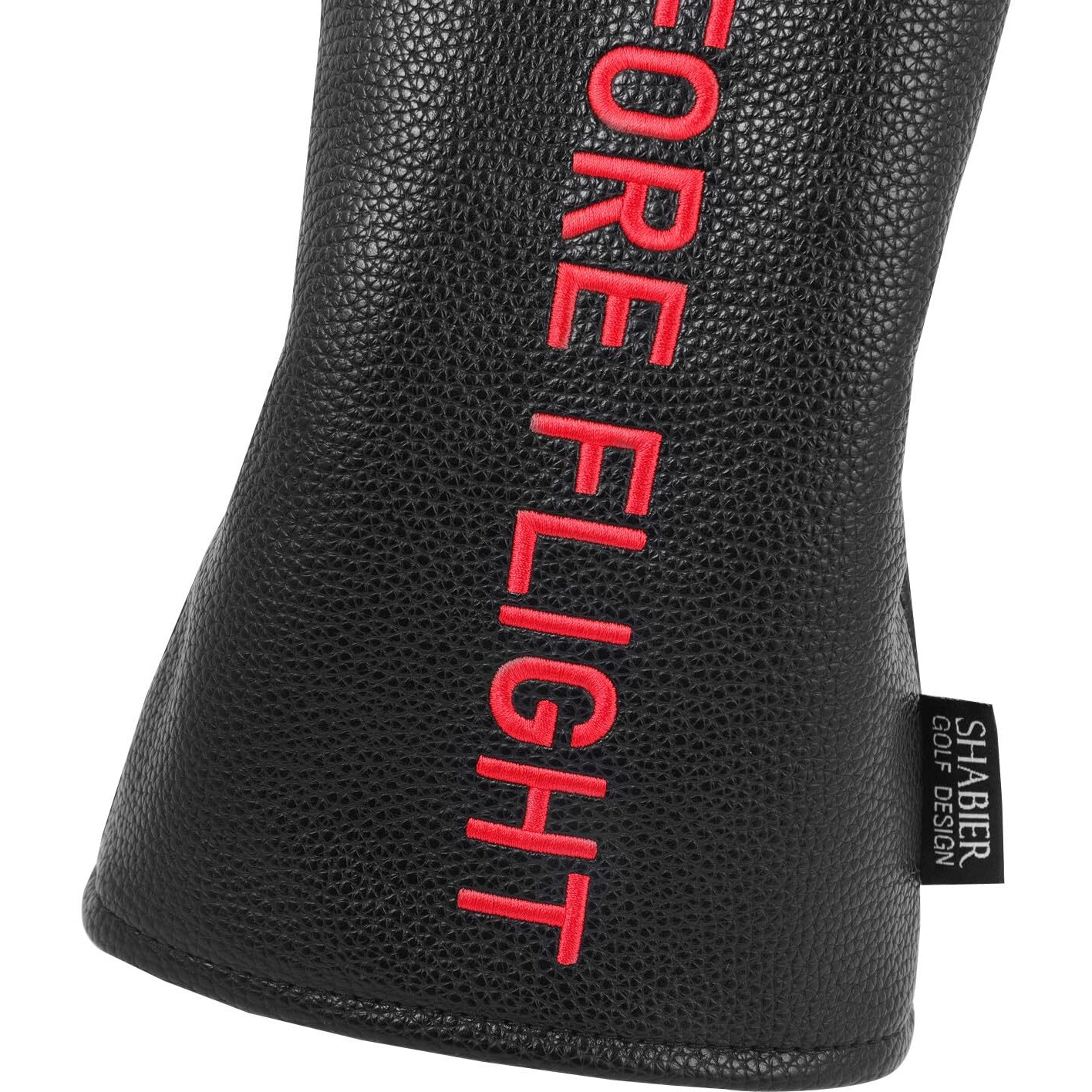 Shabier Black Golf Head Cover With Red Remove Before Flight Design For Fairway Club