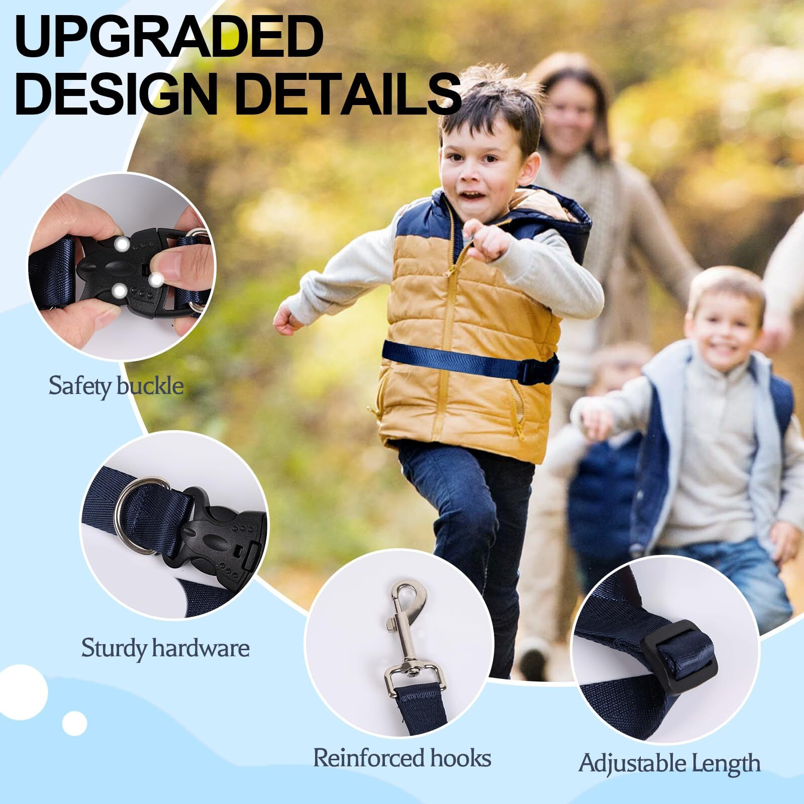 Secure Waist Leash Harness For Big Kids With Adjustable Tether And Handle  Hands Free Safety Walking Harness For Old Autism Special Needs Adhd  Child Elopement Leash