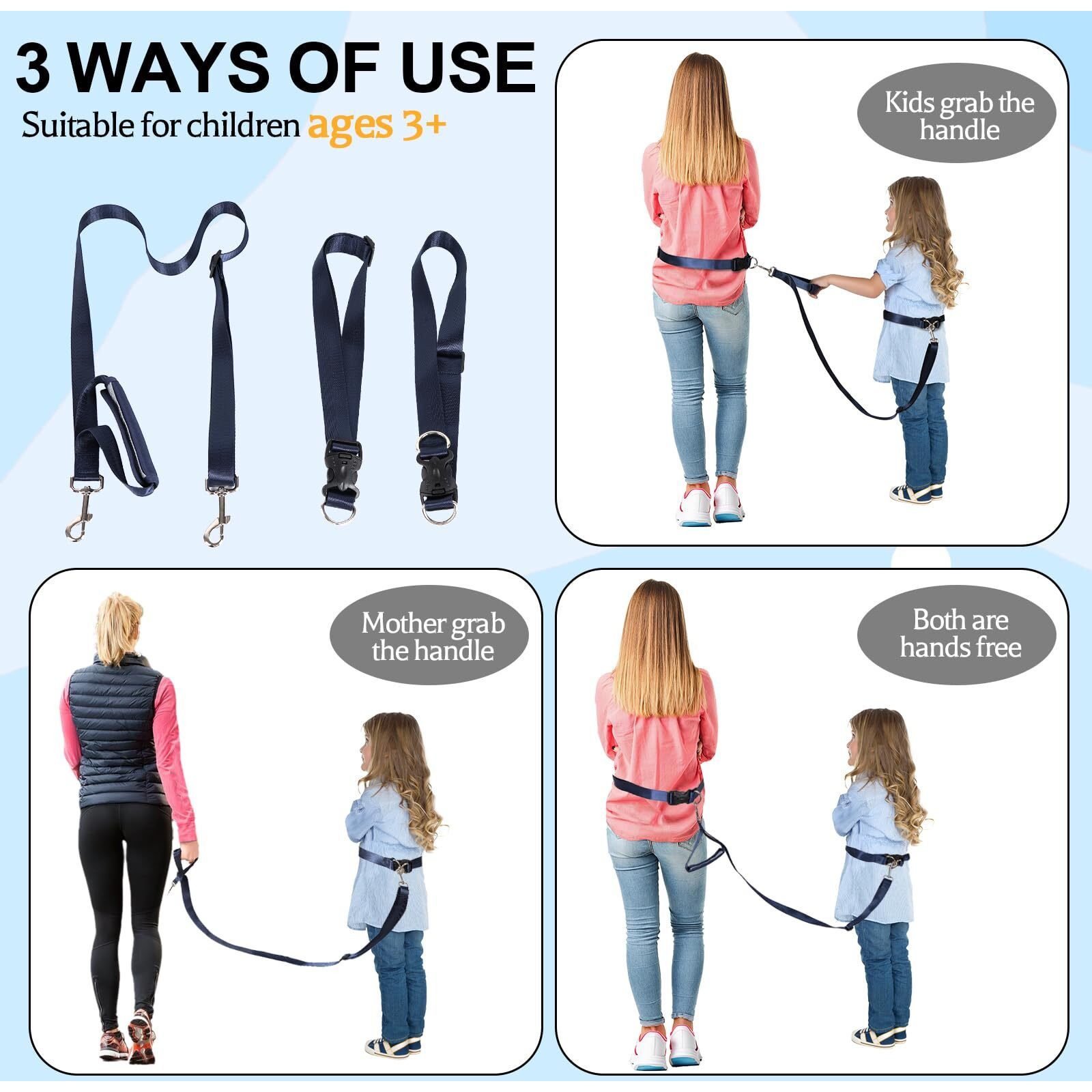 Secure Waist Leash Harness For Big Kids With Adjustable Tether And Handle  Hands Free Safety Walking Harness For Old Autism Special Needs Adhd  Child Elopement Leash