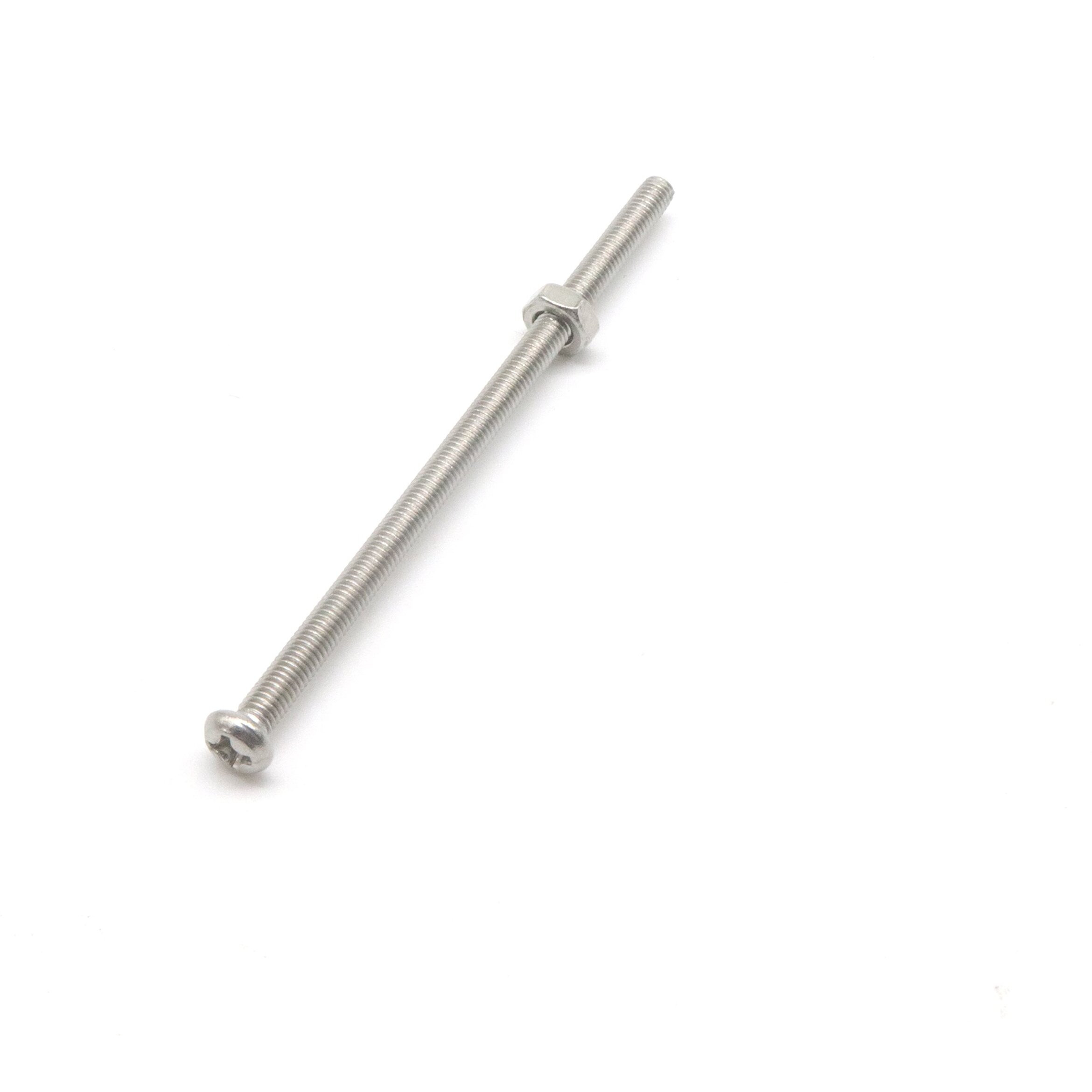 Cseao 20-Set 304 Stainless Steel M3X80Mm Phillips Pan Head Machine Screws With M3 Nuts