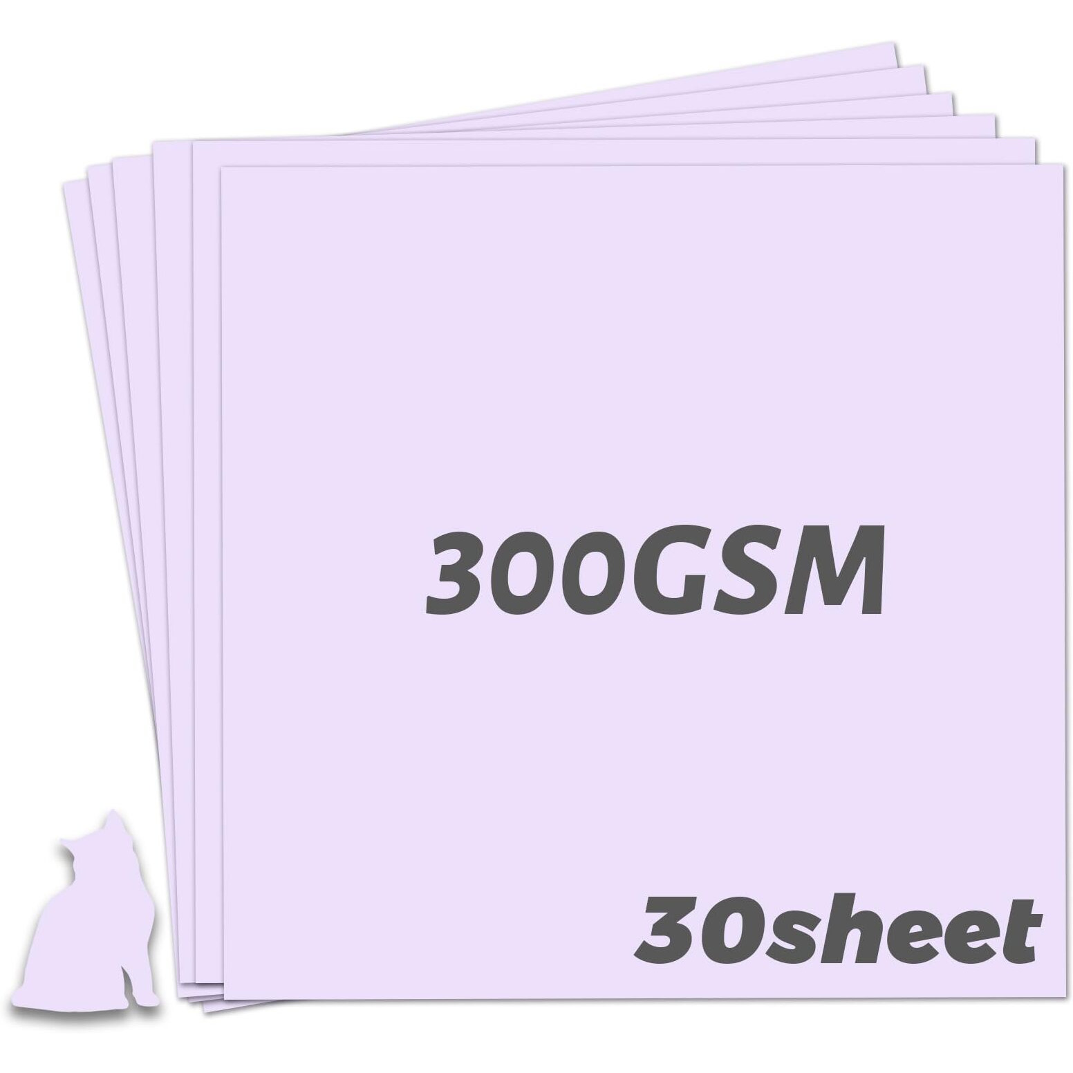 Yinuoyoujia Cardstock 12 X 12"" Thick Paper  300Gsm/110Lb Construction Paper 30 Sheets Purple Cardstock