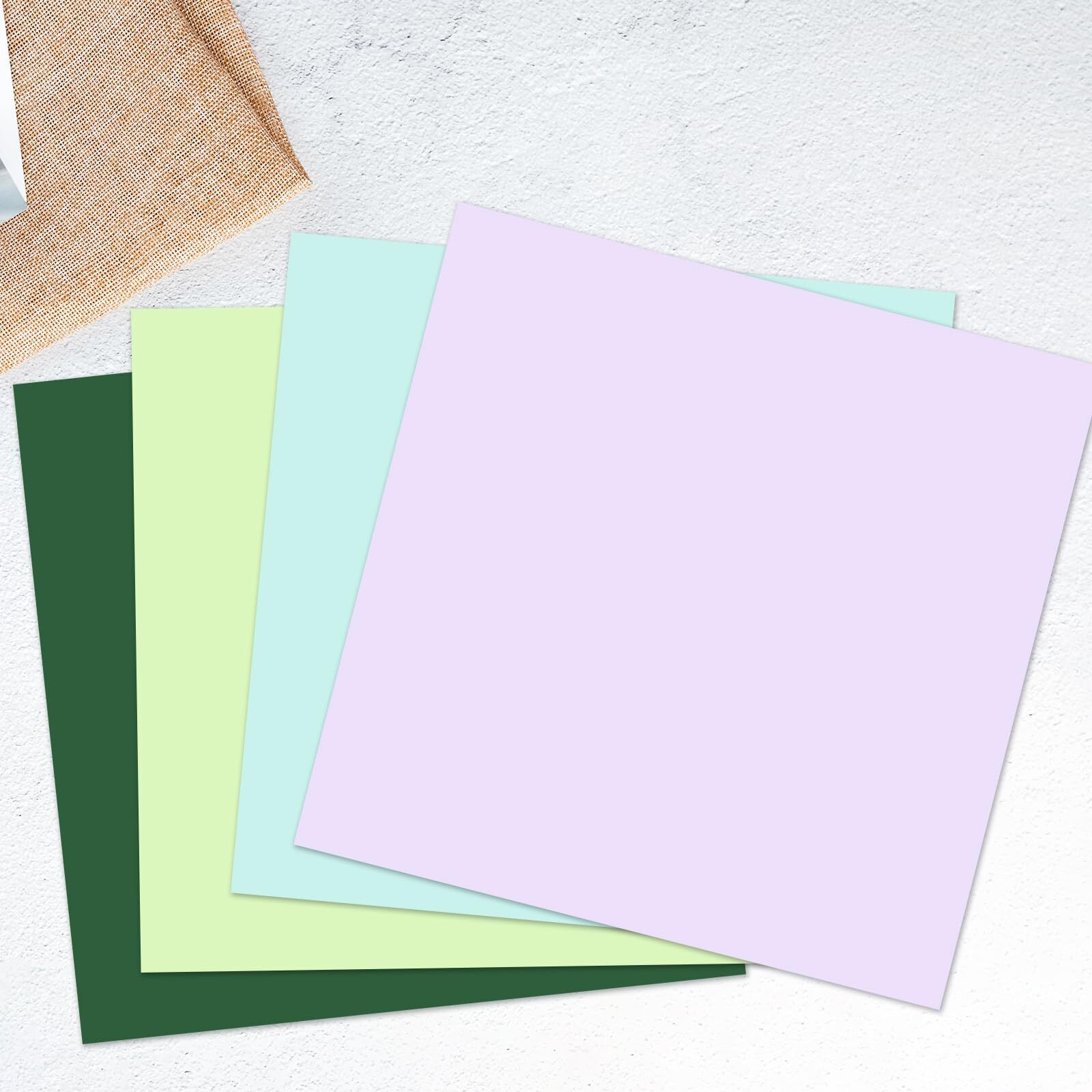 Yinuoyoujia Cardstock 12 X 12"" Thick Paper  300Gsm/110Lb Construction Paper 30 Sheets Purple Cardstock