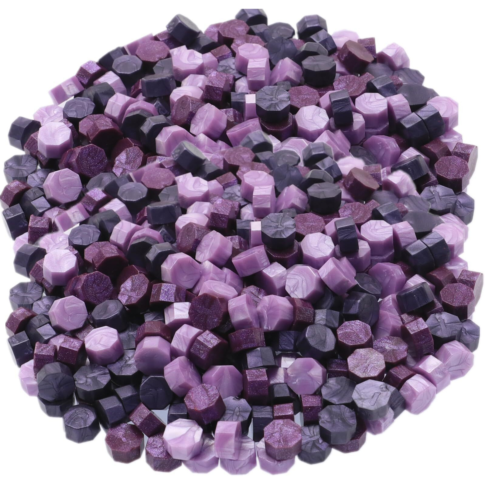 300Pcs Wax Seal Beads  Purple Mix Sealing Wax Beads For Wax Seal Stamp  Lilac Purple Wax Seal Beads Set With 3 Colors Wax Seal Perfect For Gift Sealing  Letter Wax Sealing (Purple Mix)