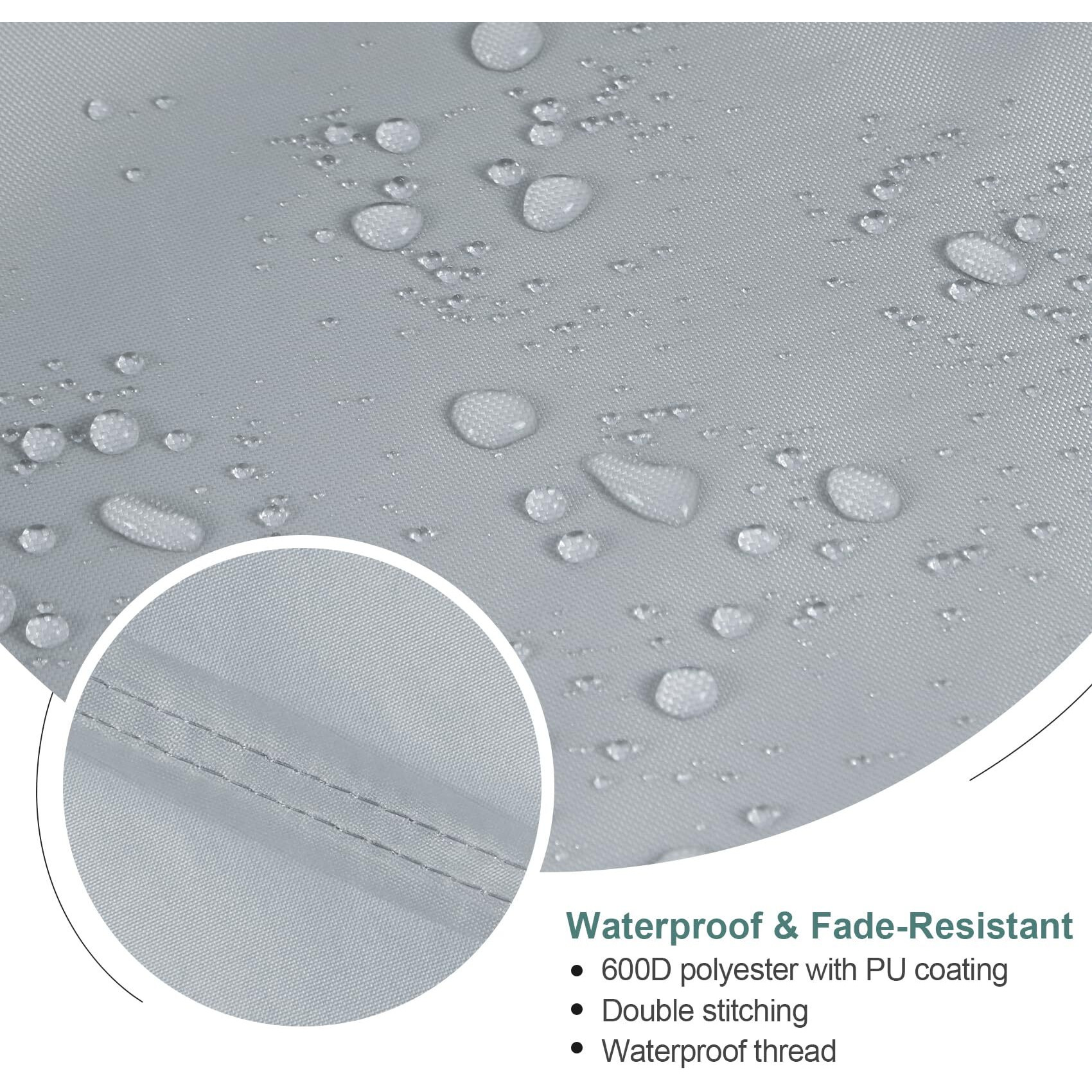 Steeca Ping Pong Table Cover Outdoor Waterproof  Dual Function Table Tennis Cover Fits Both Folding Tables And Flat Tables Indoor & Outside 68"&quotL X 6""/30"&quotW X 62"&quotH  Grey