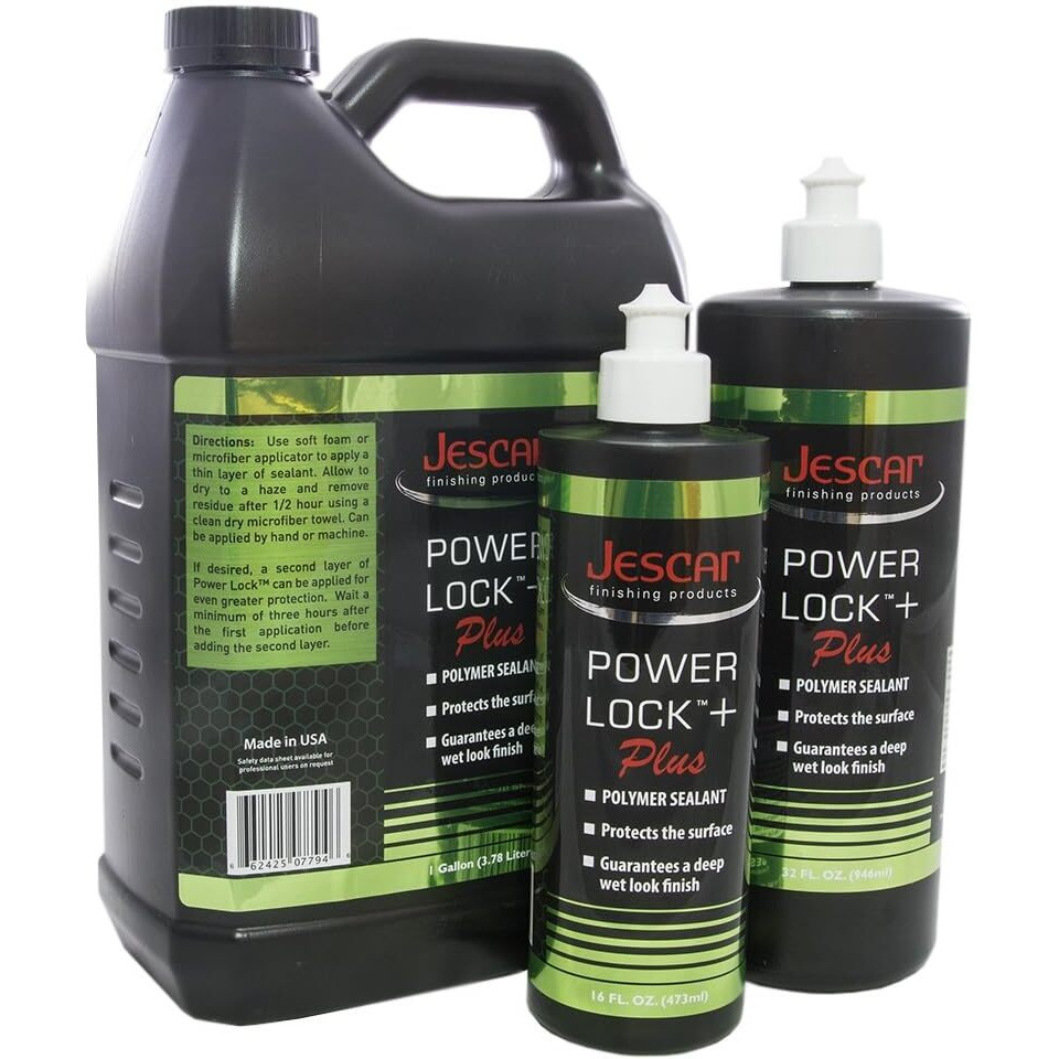 Jescar Power Lock Plus Polymer Sealant - 16Oz - Durable High-Gloss Paint Sealant For Long-Lasting Protection - Easy Application  Safe For All Paint Types  Easy To Apply  Hand Or Machine Application