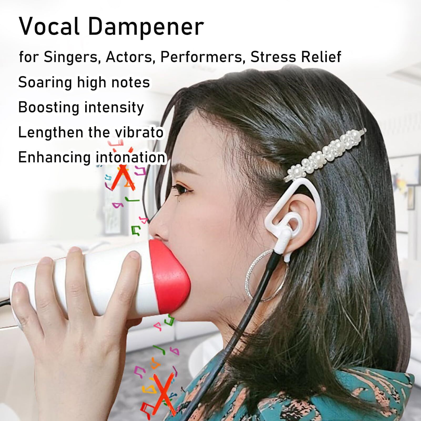 Vocal Dampener For Singing Practice  Performers  Stress Relief  Vocal Steamer For Singers  Portable Soundproof Home Learning Dome Singing Straw For Vocal Training