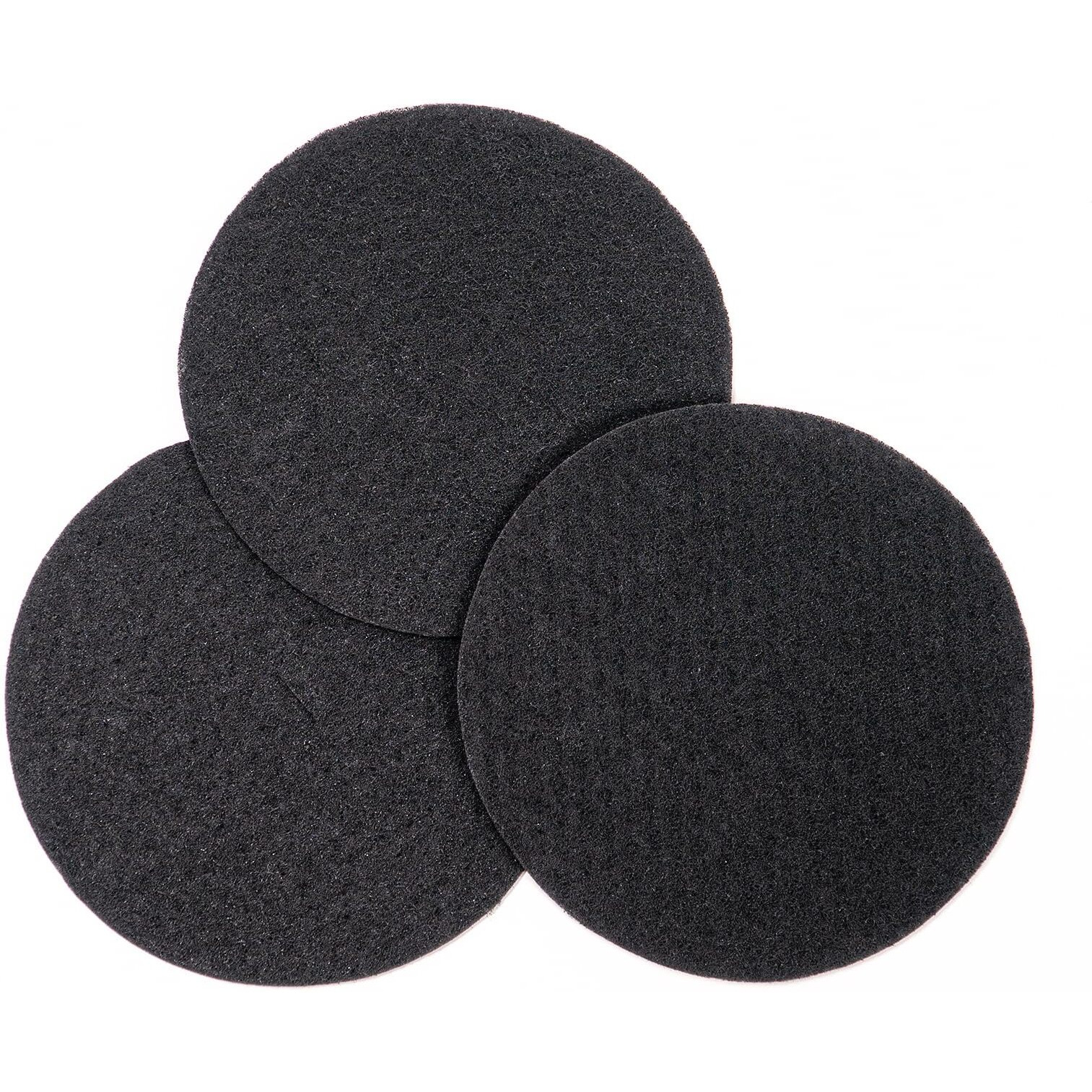 Pawzidea 3-Pack Replacement Activated Carbon Filter Outdoor Ready 3.1 Gallon Dog Poop Trash Can Brown/Black/Gray  7.8"" Round  1/5"" Thick Deodorizing Carbon Filters  Effective Odor Control