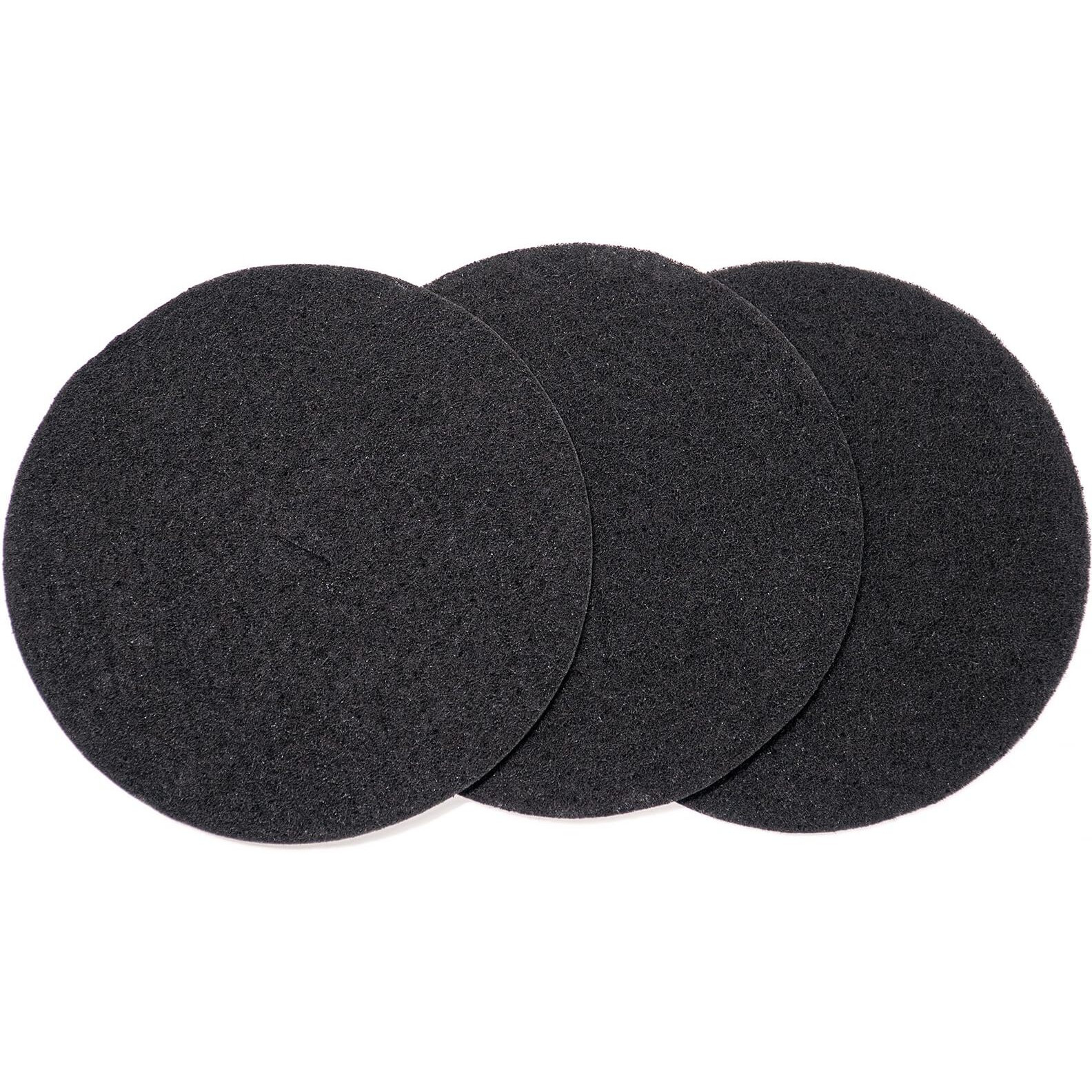 Pawzidea 3-Pack Replacement Activated Carbon Filter Outdoor Ready 3.1 Gallon Dog Poop Trash Can Brown/Black/Gray  7.8"" Round  1/5"" Thick Deodorizing Carbon Filters  Effective Odor Control