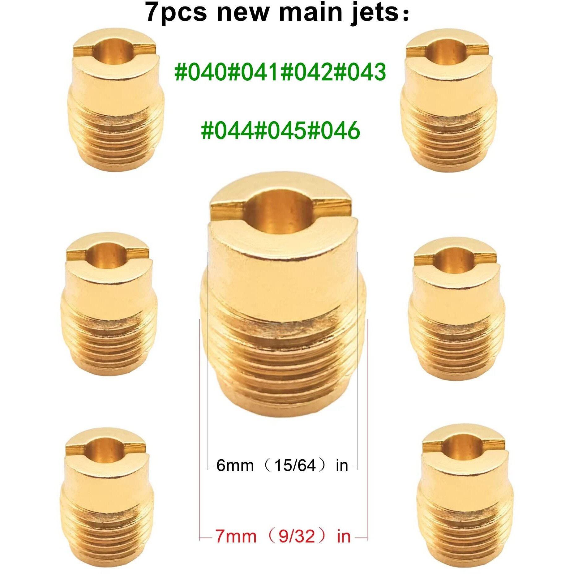 Yamakato Aftermarket Carburetor Jet Kit 040 041 042 043 044 045 046 For Honda And Clone Predator 301Cc 420Cc Gx270 Gx390 Gx340 Etc.