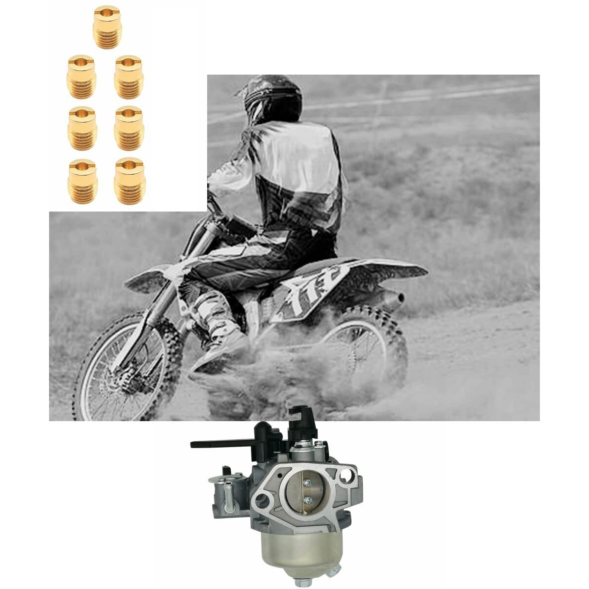 Yamakato Aftermarket Carburetor Jet Kit 040 041 042 043 044 045 046 For Honda And Clone Predator 301Cc 420Cc Gx270 Gx390 Gx340 Etc.