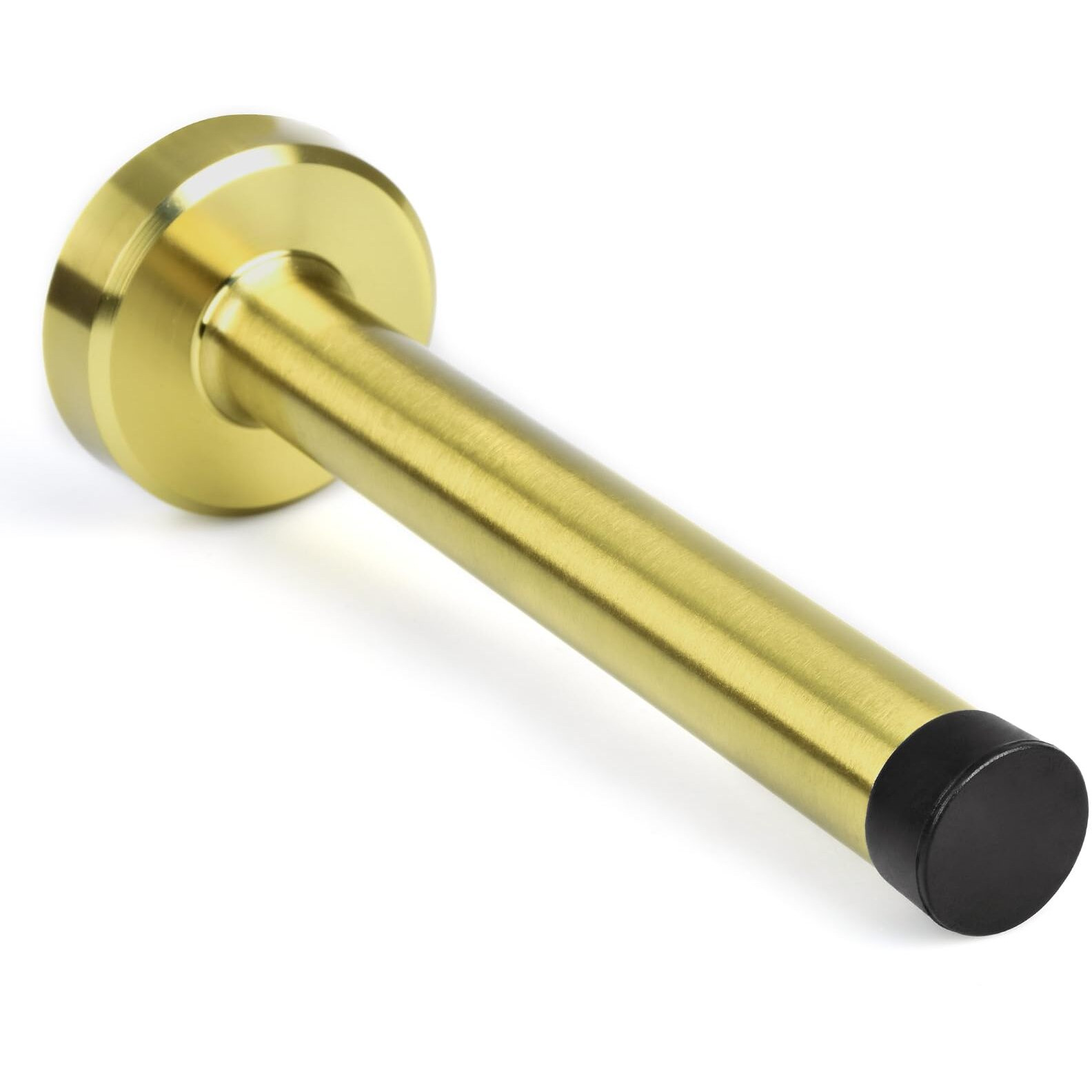 Door Stops  Gold Door Stopper  6 Inch Long Door Stop  Stainless Steel Door Stop For Wall With Sound Dampening Door Bumper Wall Protector  Brushed Gold