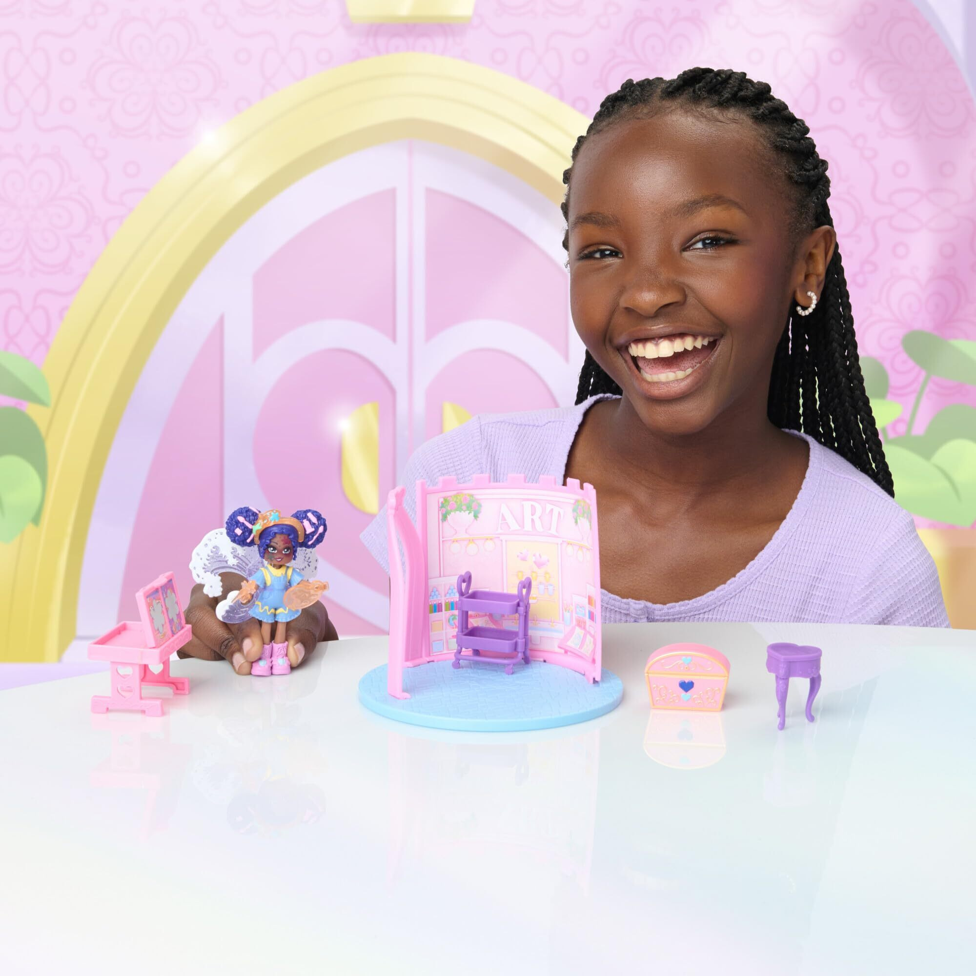 Royale High Art Class Playset - 1 Doll  6 Accessories - 1 Surprise Water Reveal - Fits Inside Castle Playset - Virtual Item Code Included - Ages 5+