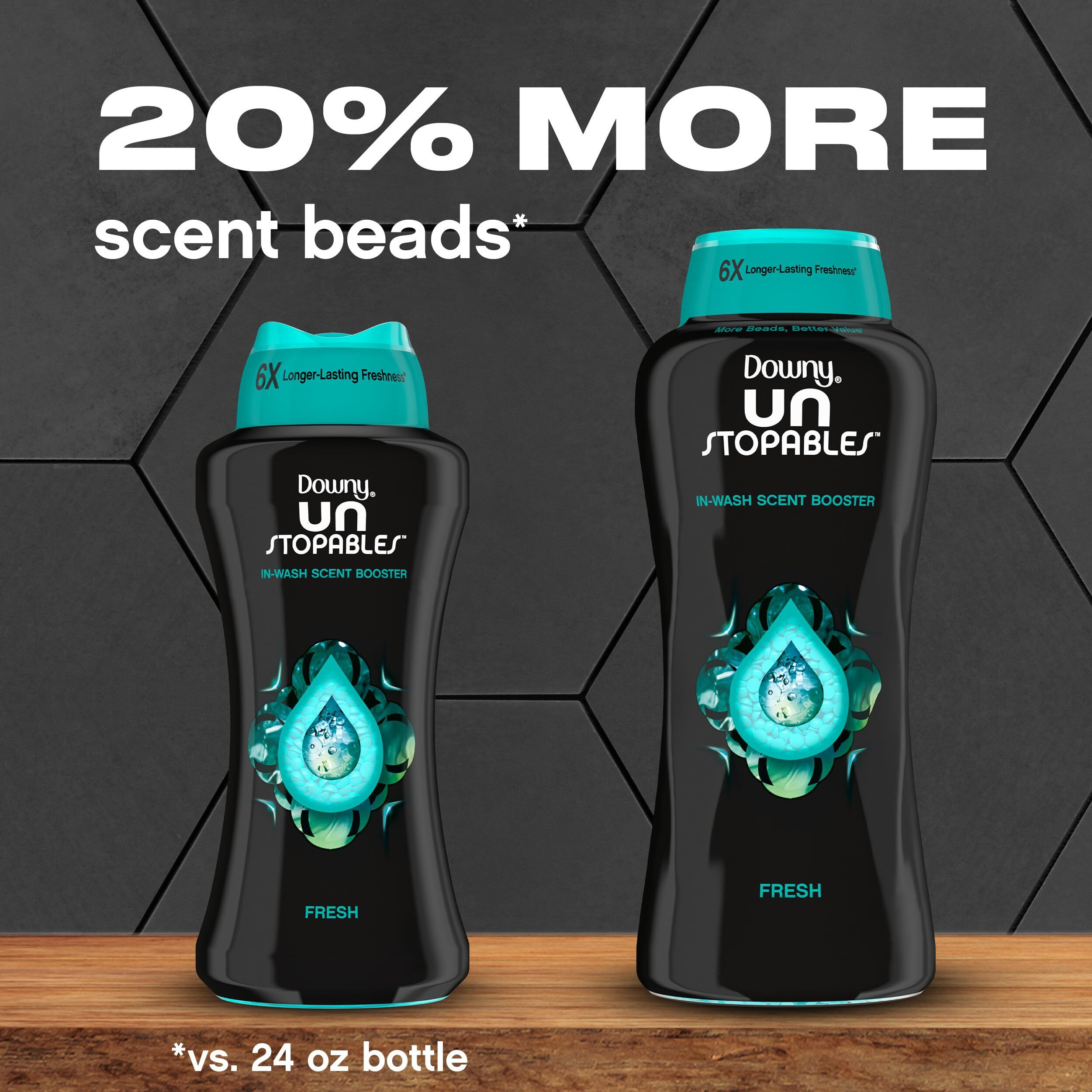 Downy Unstopables In-Wash Laundry Scent Booster Beads  Fresh  30.1 Oz