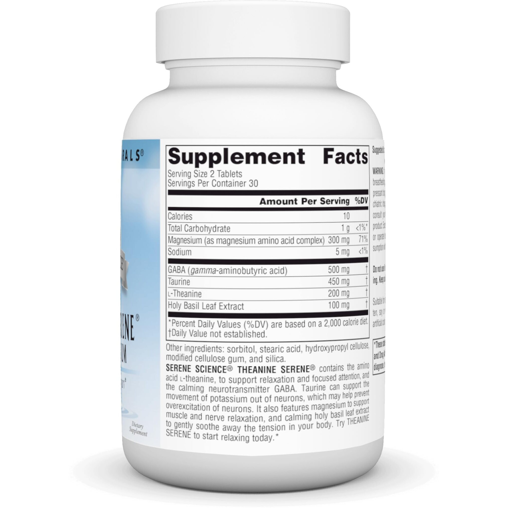 Source Naturals Serene Science L-Theanine With Magnesium And Gaba - 60 Tablets