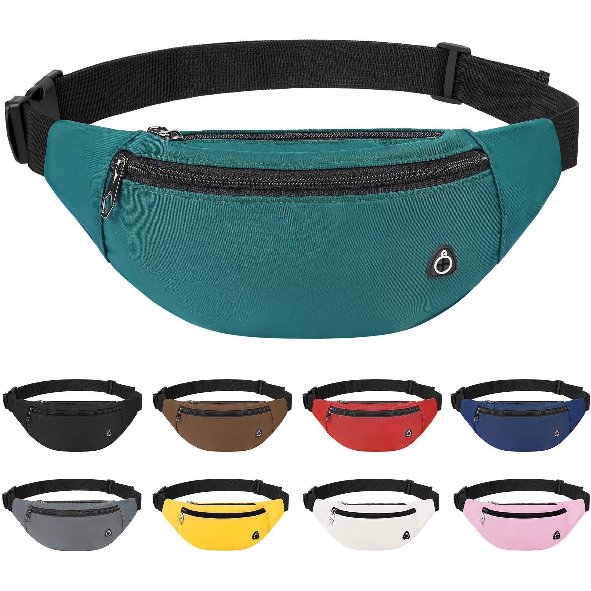 Frenou Fanny Pack For Women And Man Crossbody Bag Cross Body Bag With Adjustable Strap For Travel Running Hiking Walking Workout Green