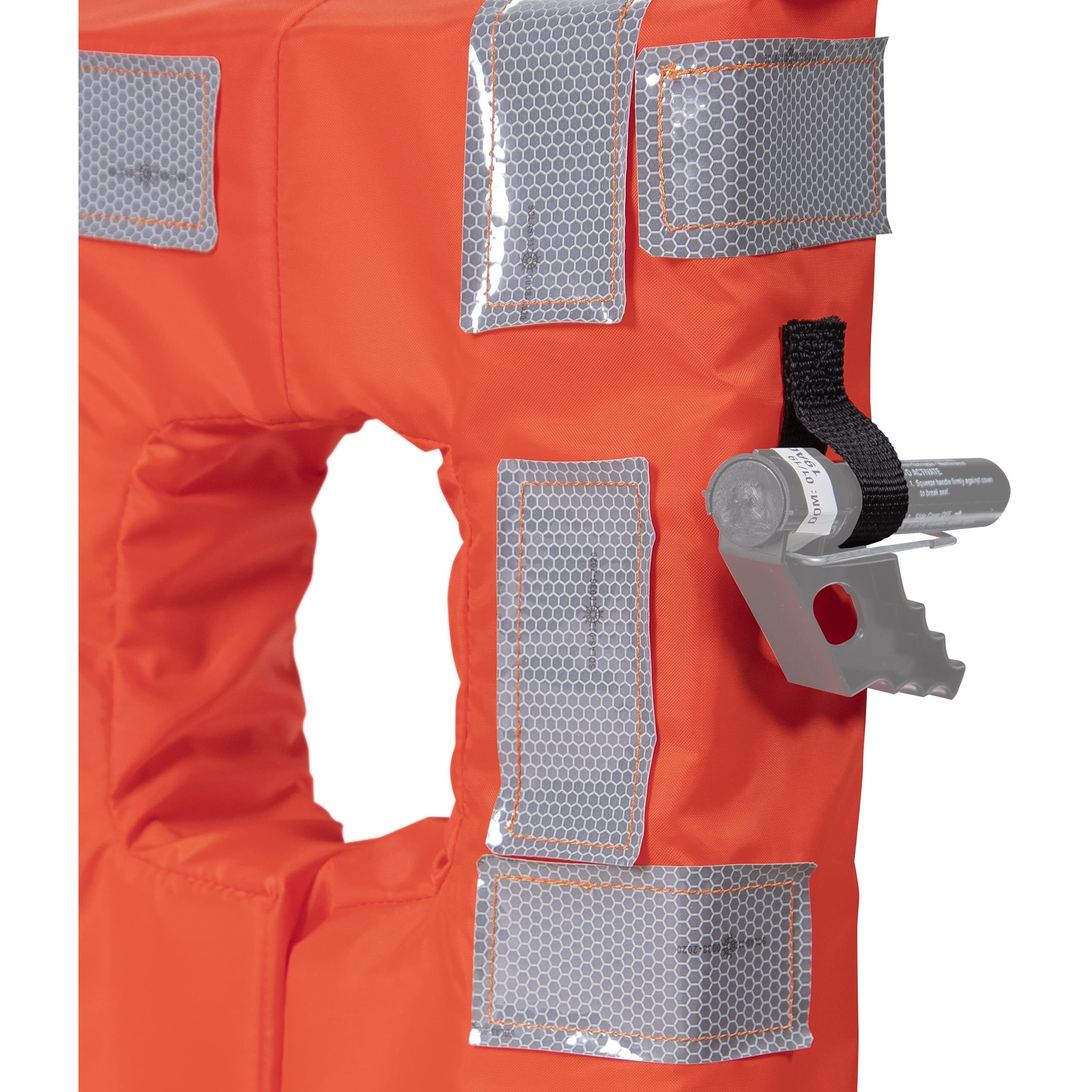 Seachoice Type I Commercial Offshore Vest  Fluorescent Orange  Reflective Panels  Adult  Over 90 Lbs.