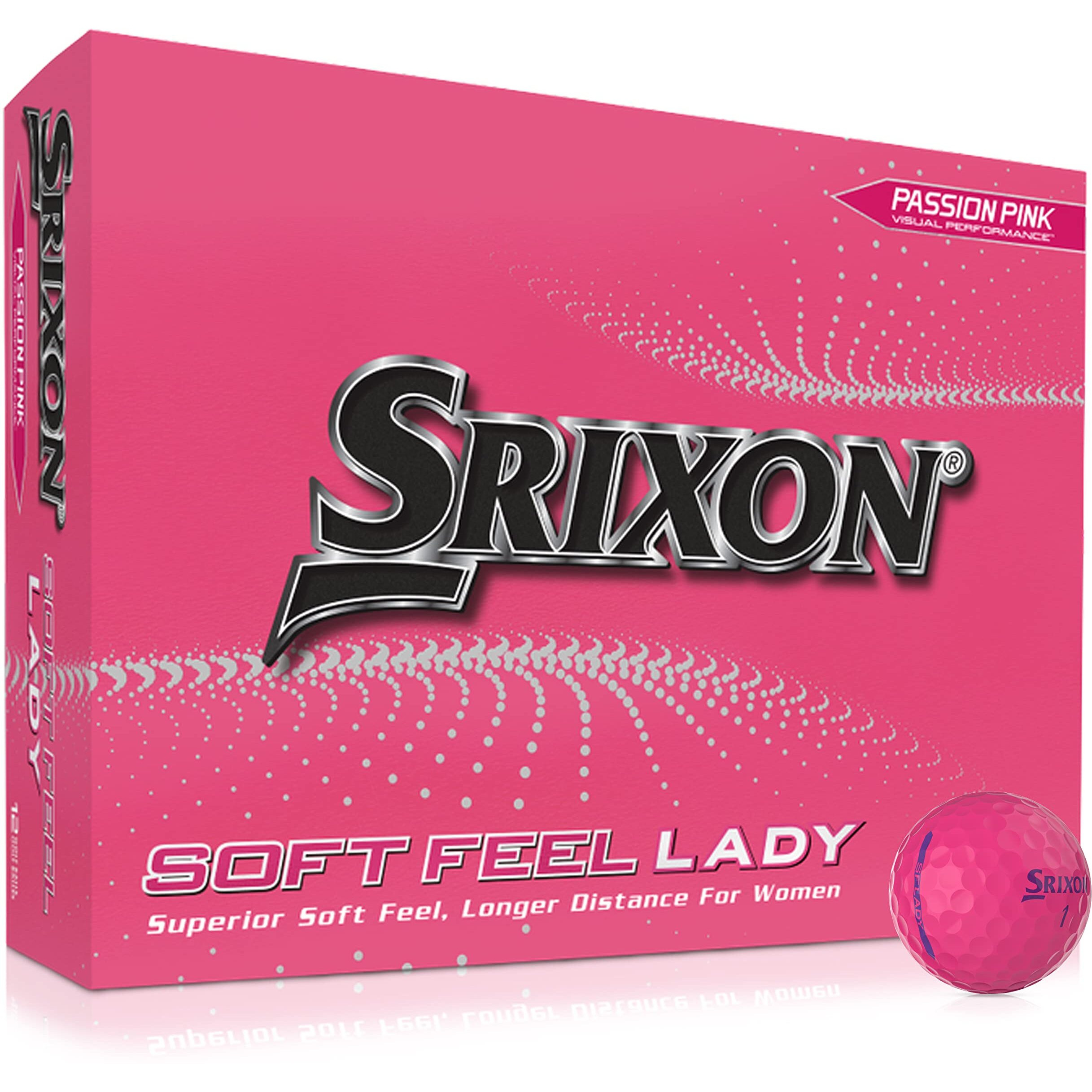 Srixon Soft Feel Lady Golf Balls - Passion Pink  Uniq Size