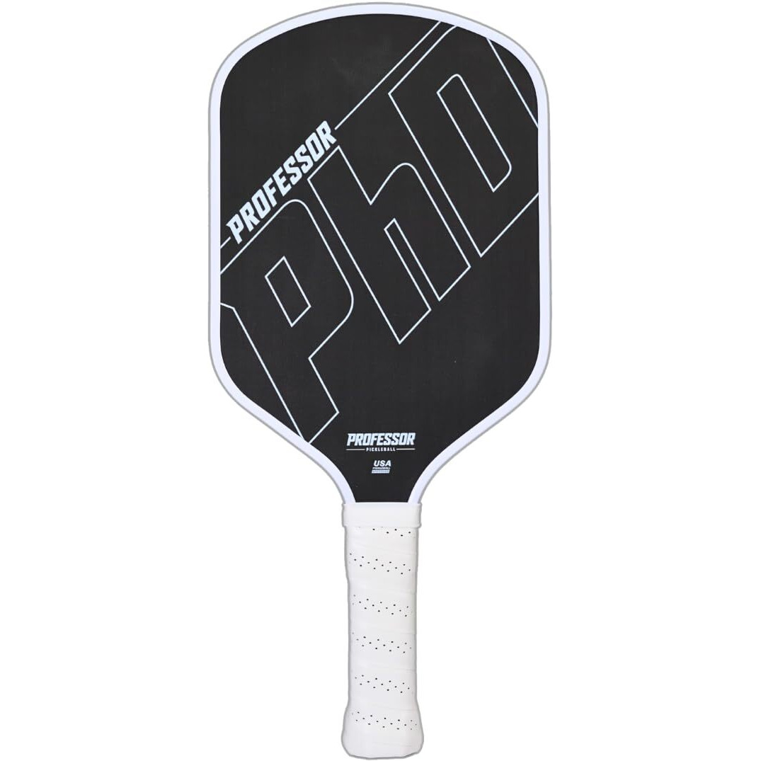 Professor Phd T700 Raw Carbon Fiber Premium Pickleball Paddle Racket - Precision Honeycomb Core - Enhanced Power & Control - Usapa Pickleball Approved