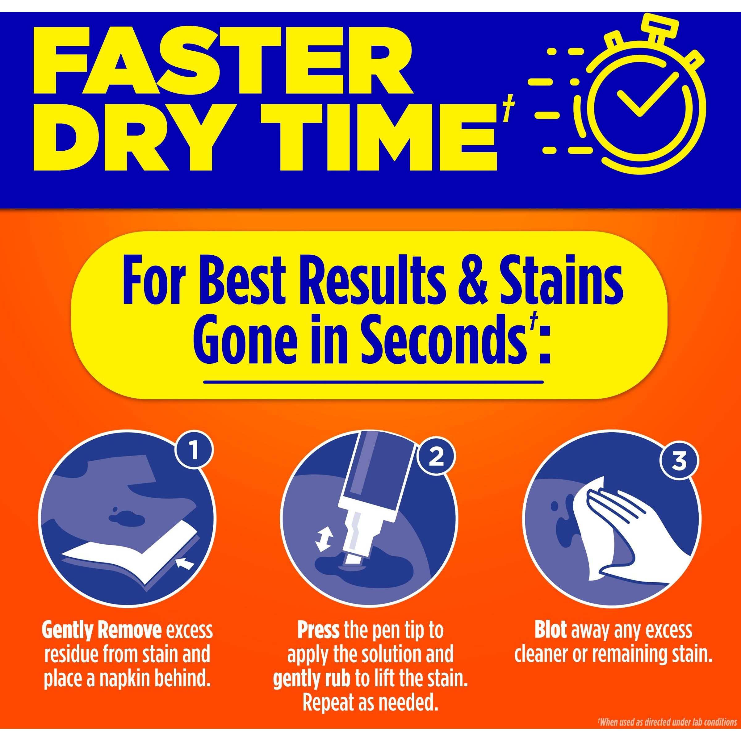 Tide Pen Stain Remover For Clothes  Tide To Go Pen  Instant Stain Remover Pen & Spot Cleaner  Portable & Travel-Friendly  Works On Food & Drink Stains  Fits In Purses & Bags  3 Count (Pack Of 1)