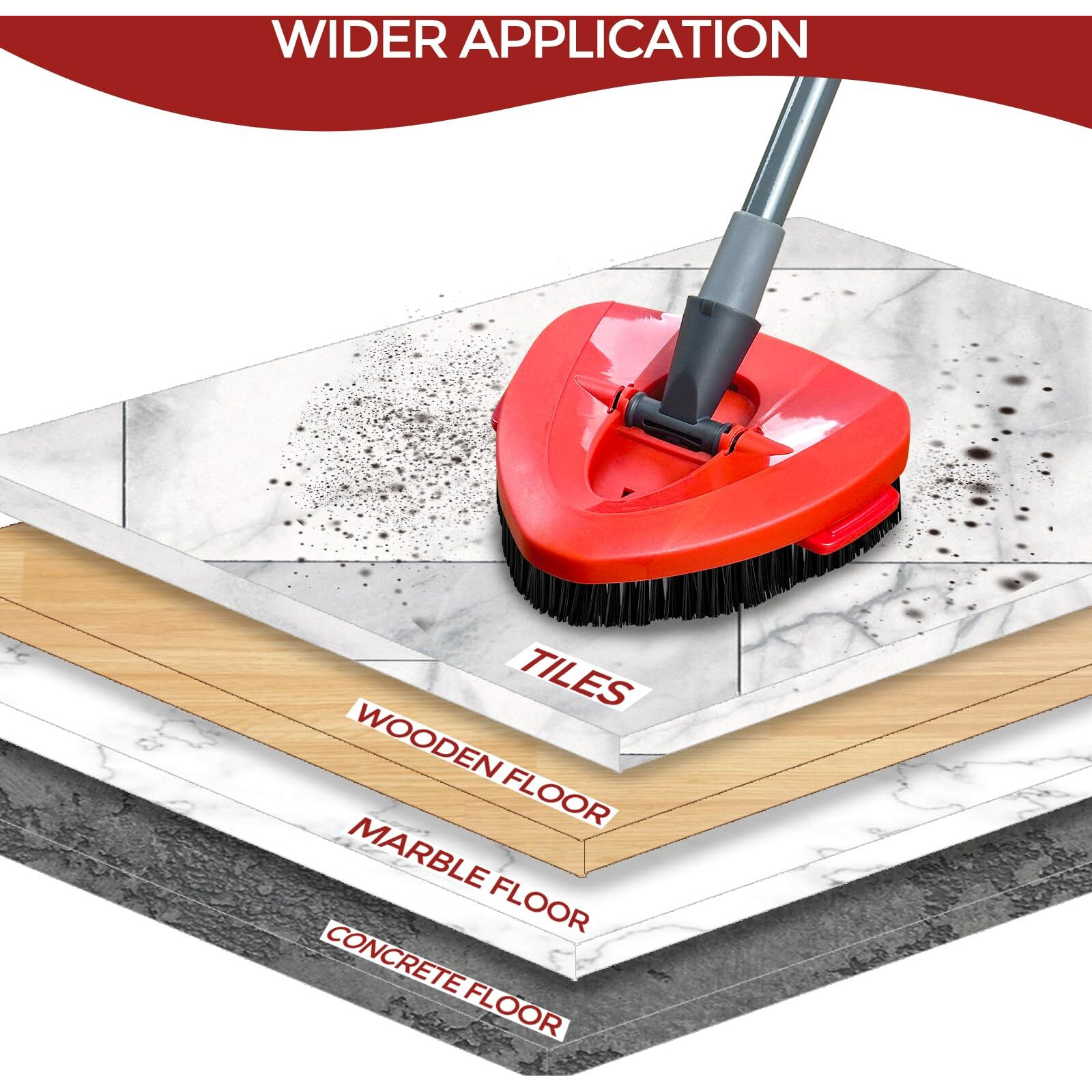 Scrub Brush  2 Pcs Spin Mop Scrub Brush Head Compatible For O Cedar Easywring 1-Tank System  Hard Bristle Cleaning Brush For Bathroom  Kitchen  Tub And Tile