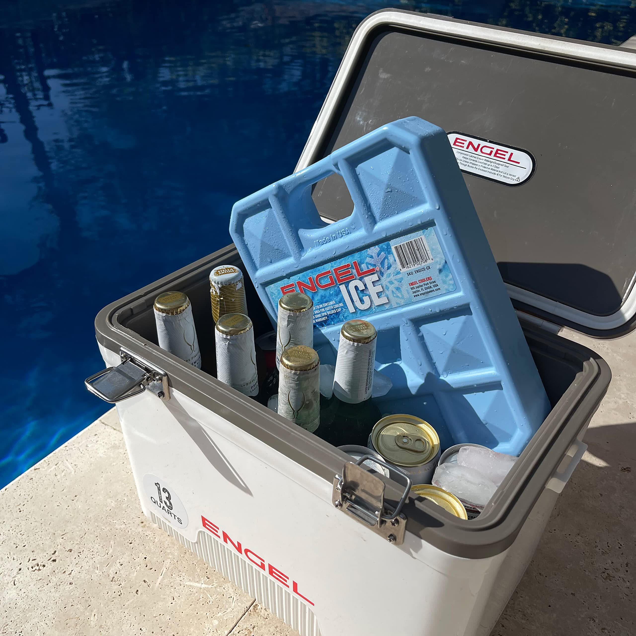 Engel 32F Cooler Packs - Made In The Usa - Ice Packs For Boating  Fishing  Camping & Food Storage. The Perfect Non-Toxic Safe Replacement For Regular Ice Or Dry Ice.