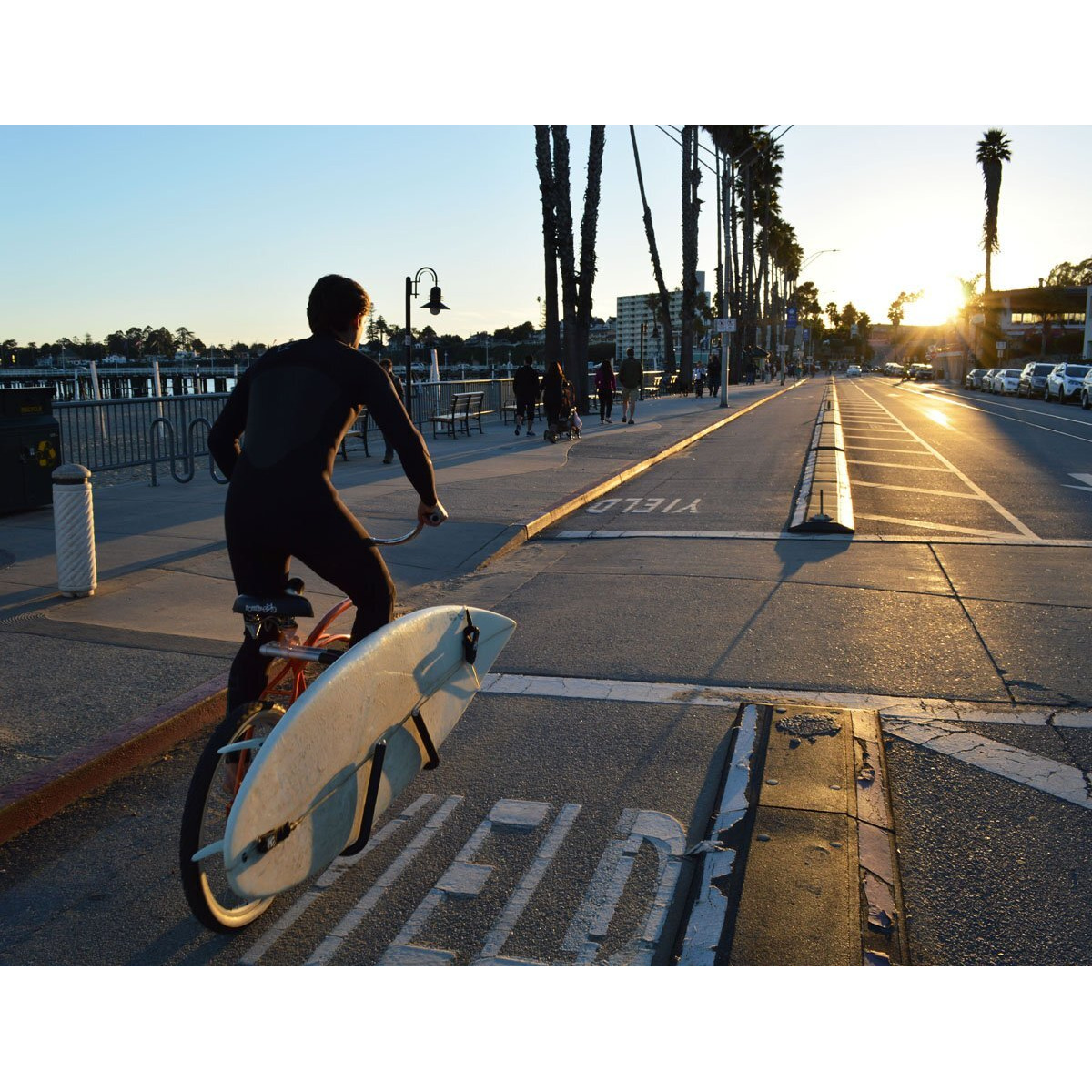 Mbb Shortboard Bicycle Surfboard Racks  By Moved By Bikes  Compatible With Shortboards  Boogie Boards  Snowboards  Quick Release Bars