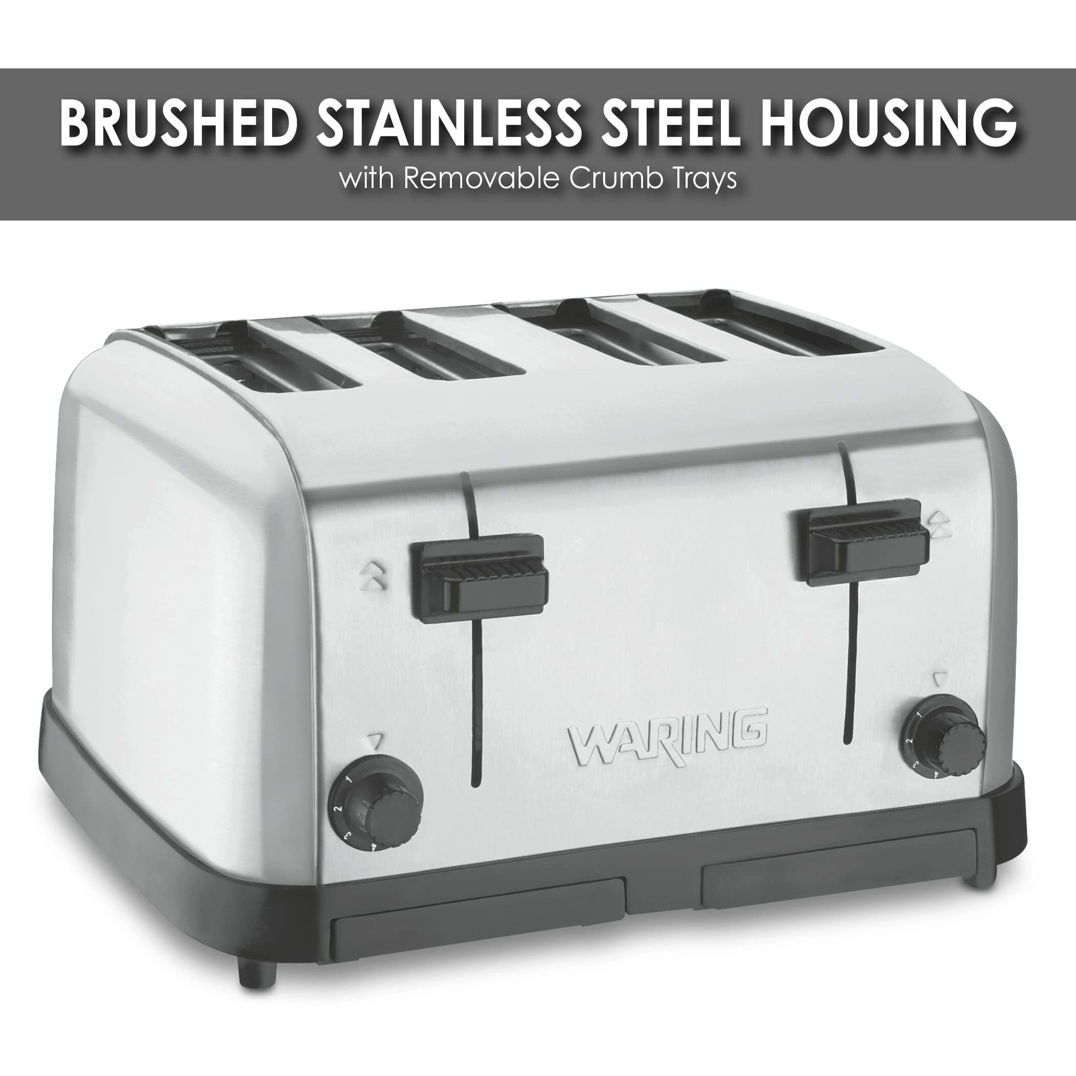 Waring (Wct708) Four-Compartment Pop-Up Toaster  Silver