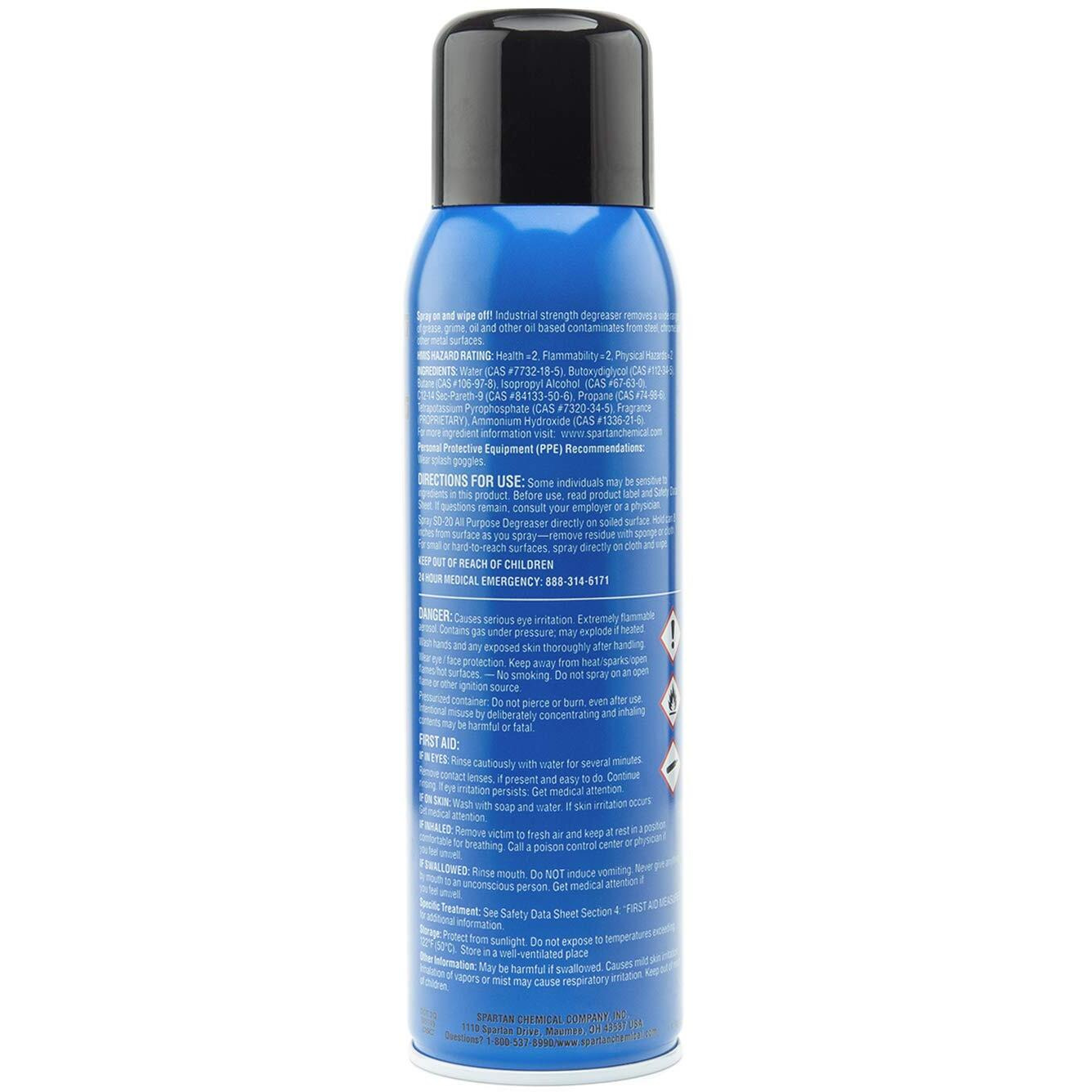 Spartan Sd-20 All Purpose Degreaser - 12 Pack