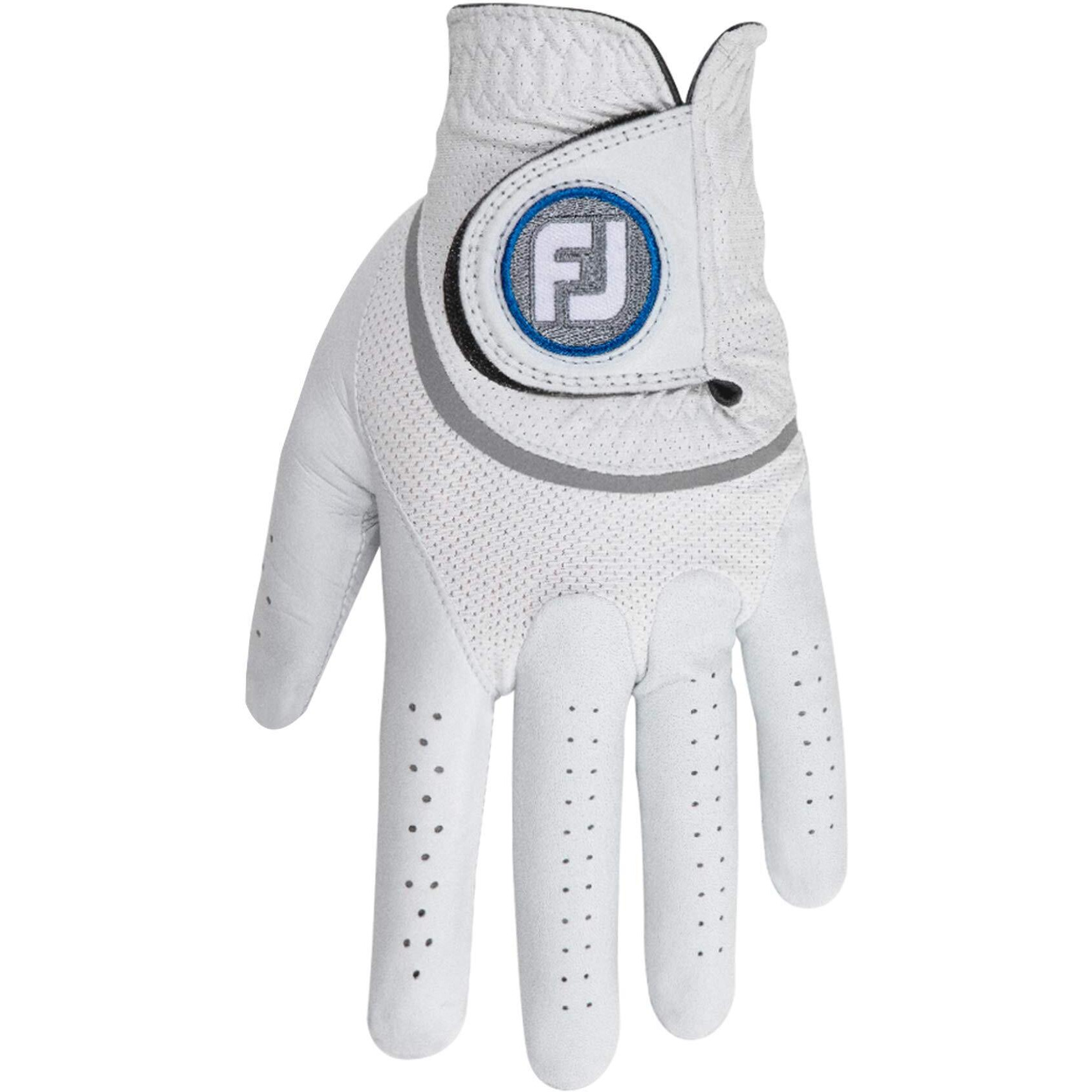 Footjoy Men's Hyperflx Prior Generation Golf Gloves White Medium  Worn On Left Hand