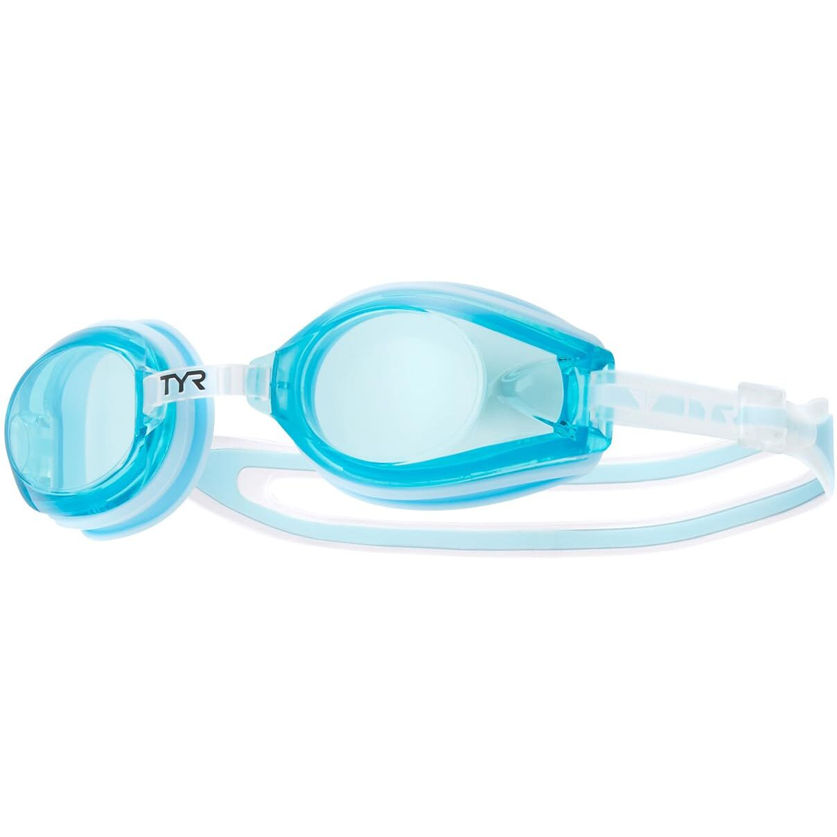 Tyr Femme T-72 Petite Performance Goggle (Blue/Light Blue)  Silicone