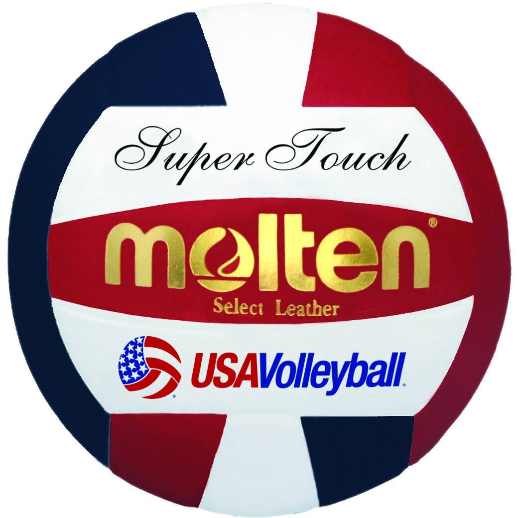 Molten Super Touch Volleyball  Red  White  Blue