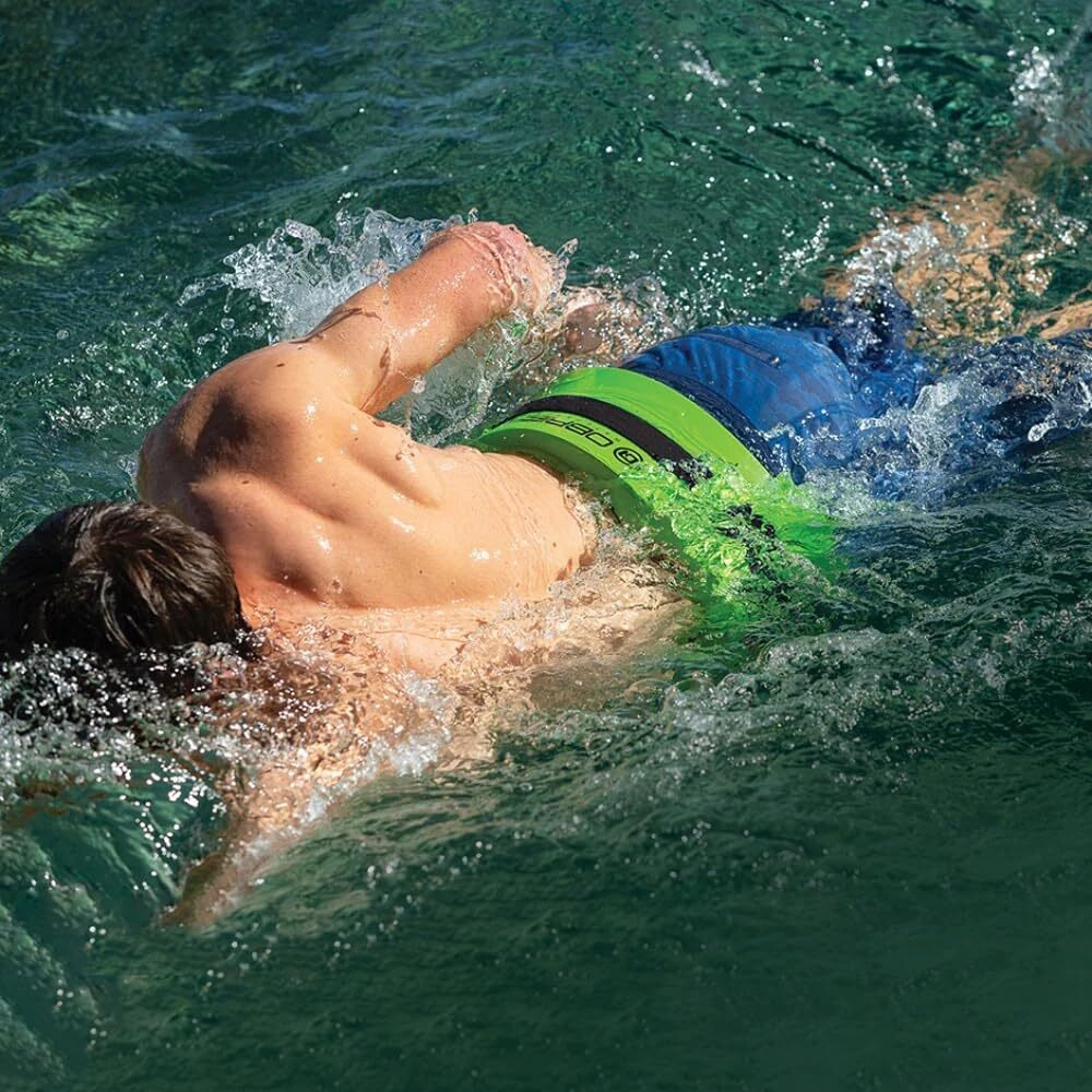 O'Brien Vinyl Dipped Flotation Swim Belt  Green  Medium