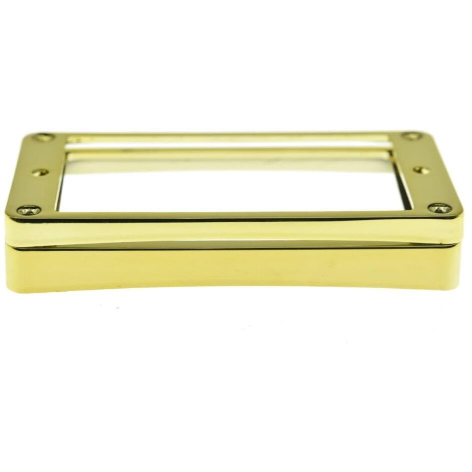 Kaish 2Pcs Gold Humbucker Pickup Ring Curved Bottom Frame For Epiphone Les Paul