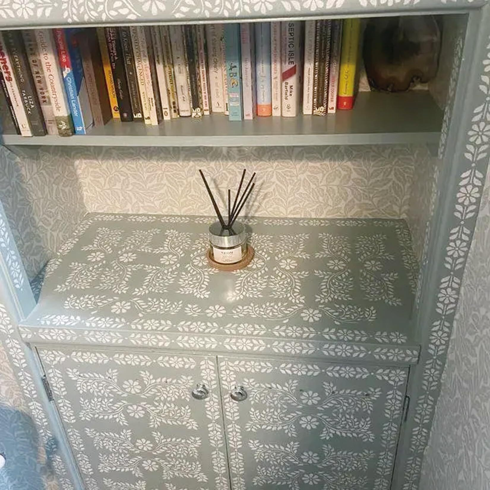 Corner Border Stencils For Crafts  Mexican Flower Floral Lace Furniture Stencils For Painting On Wood Reusable Wood Burning Drawing Art Paint Patterns For Wall Cookie Canvas Floor(Border)