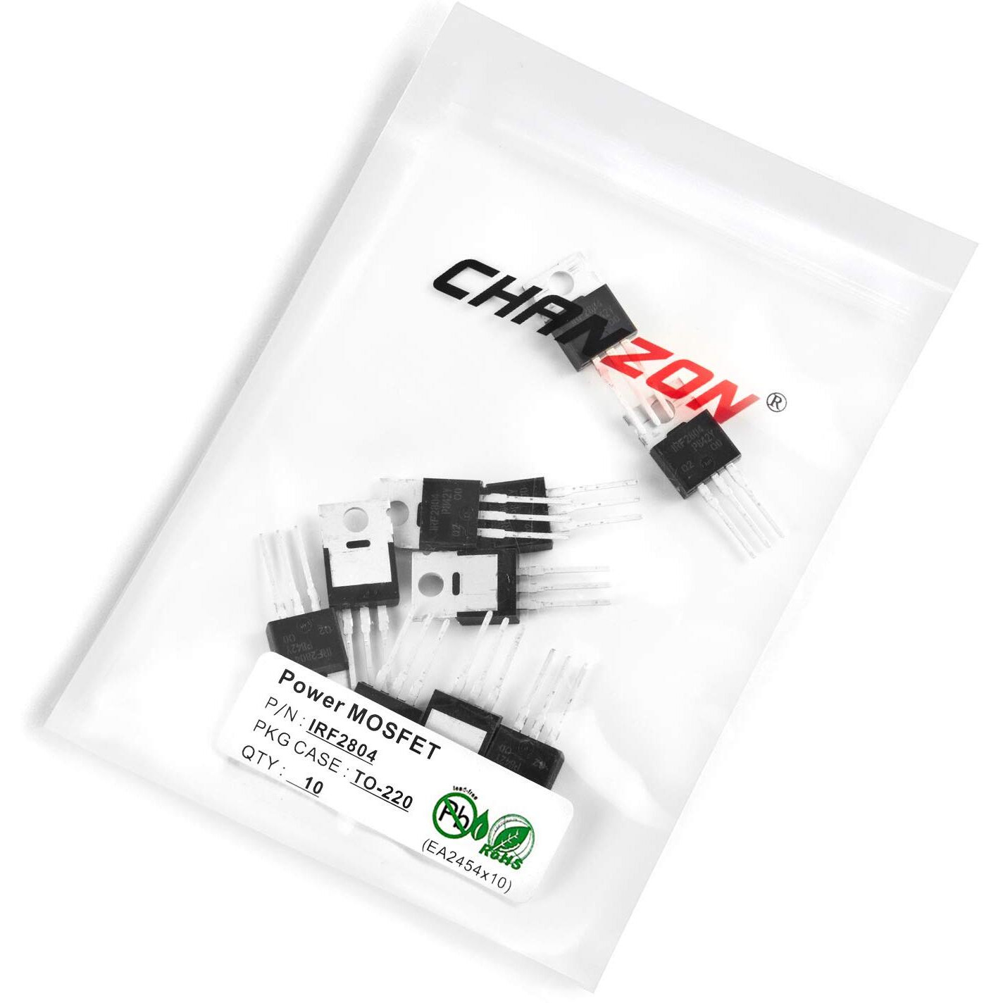 Chanzon Irf2804 To-220Ab Nmos Mos N-Channel Power Mosfet Transistor  Straight Plug-In Style (Pack Of 10Pcs)